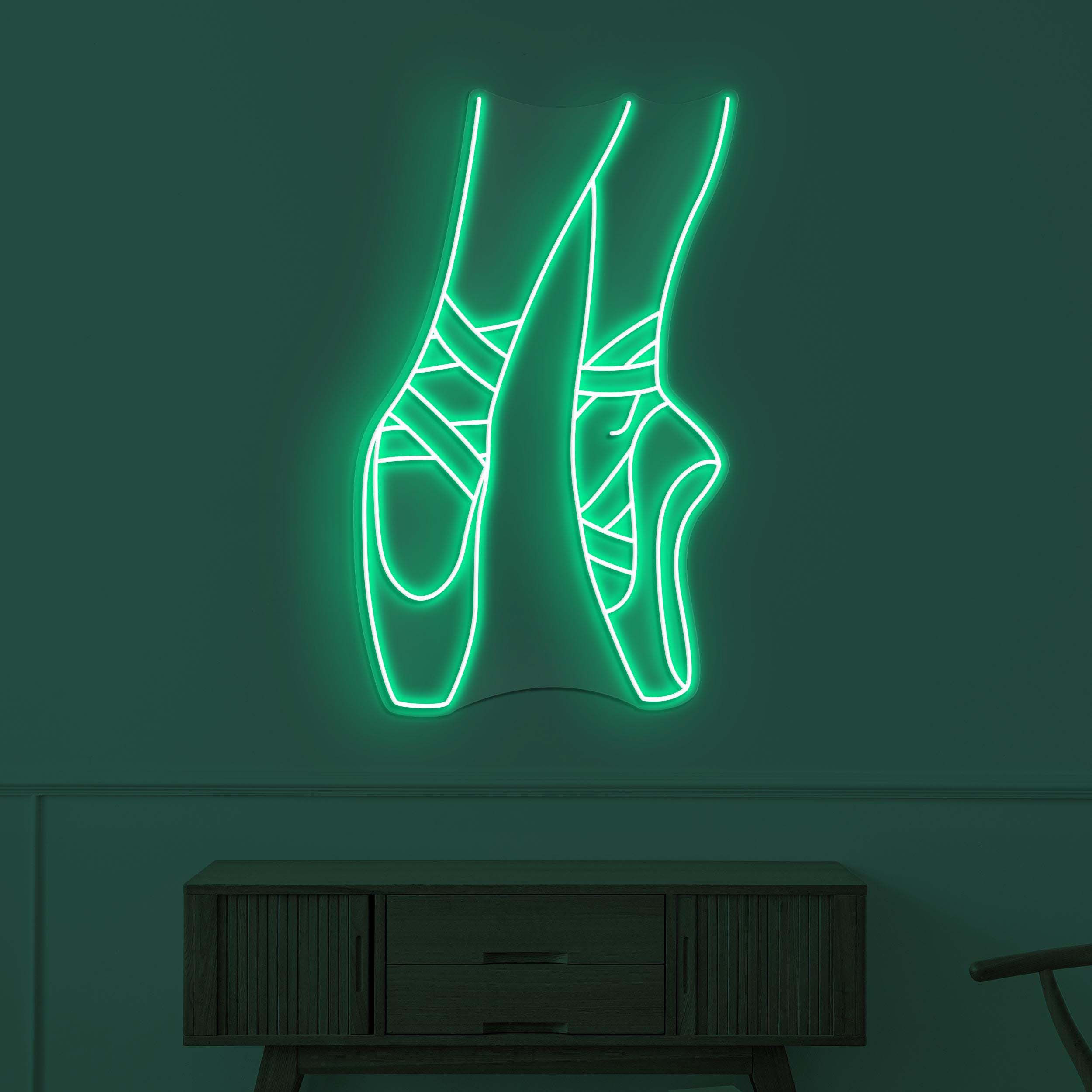 Ballet Shoe Neon Sign, Ballet Shoe LED Light, Dancing Shoe Wall Decor, Dance Studio Wall Art, Ballerina Neon Sign, Gift For Ballet-Dancer