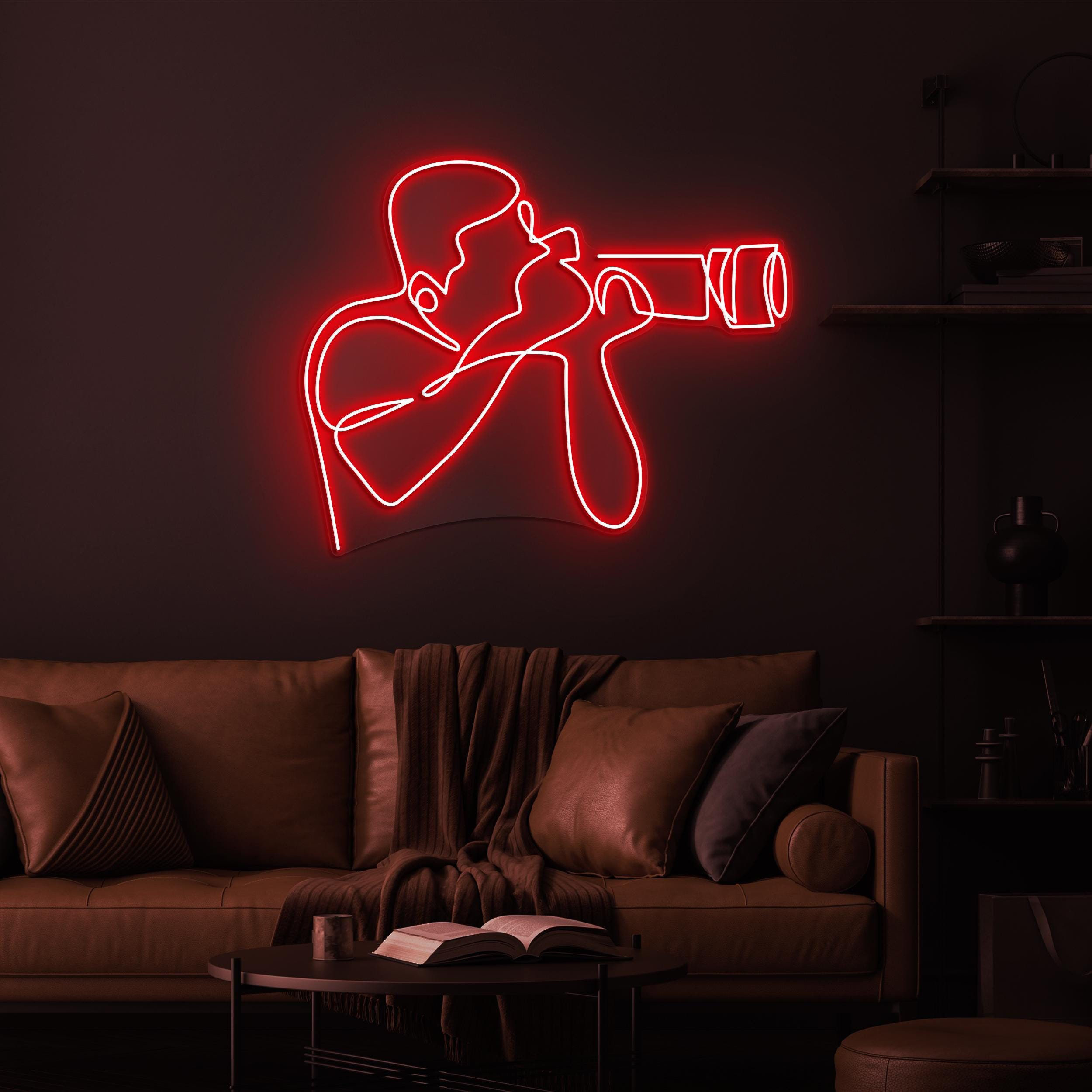 Photographer Neon Sign, Photographer LED Light, Photographer Camera LED Neon Art, Home Wall Decor, Photo Shop Wall Decor, Capture Neon Sign