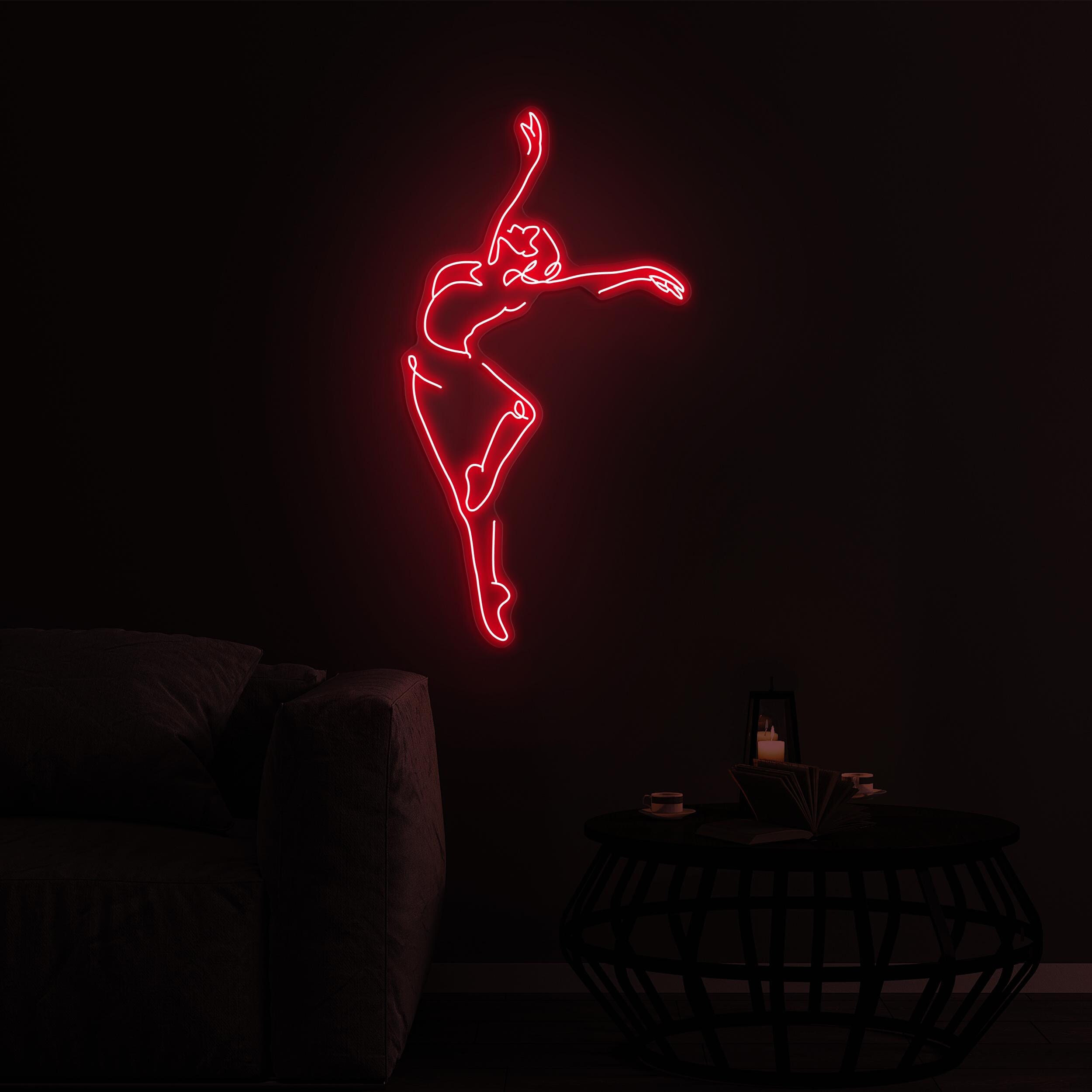 Girl Dance Neon Sign, Ballet Dance LED Light, Girl Dance LED Art, Dancing Club Wall Decor, Dancer Neon Sign, Home Wall Art, Dance Lover Sign