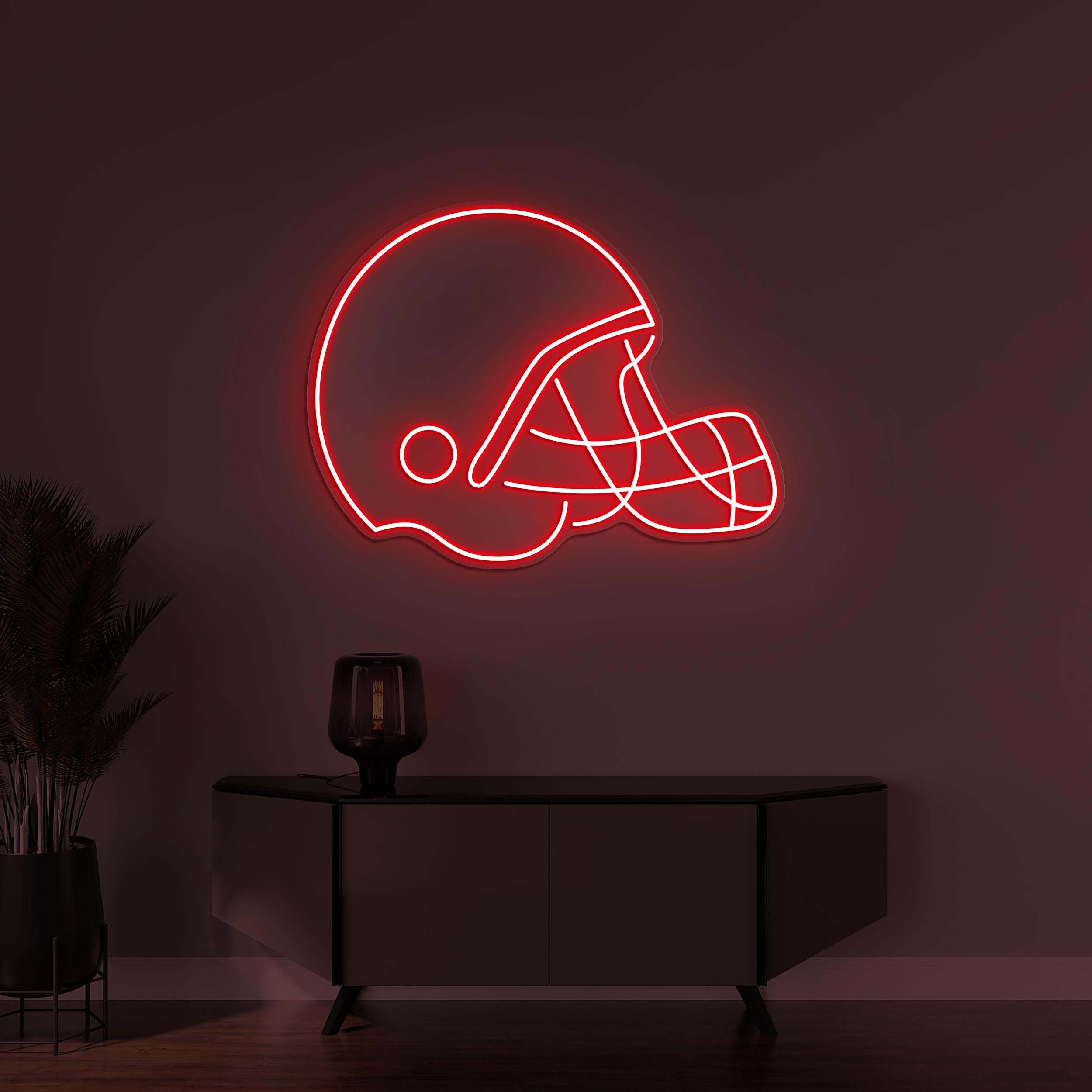 Football Helmet Neon Sign, Football Helmet LED Light, Football Club Wall Decor, Sports Shop Art, American Football Decor, Personalized Sign