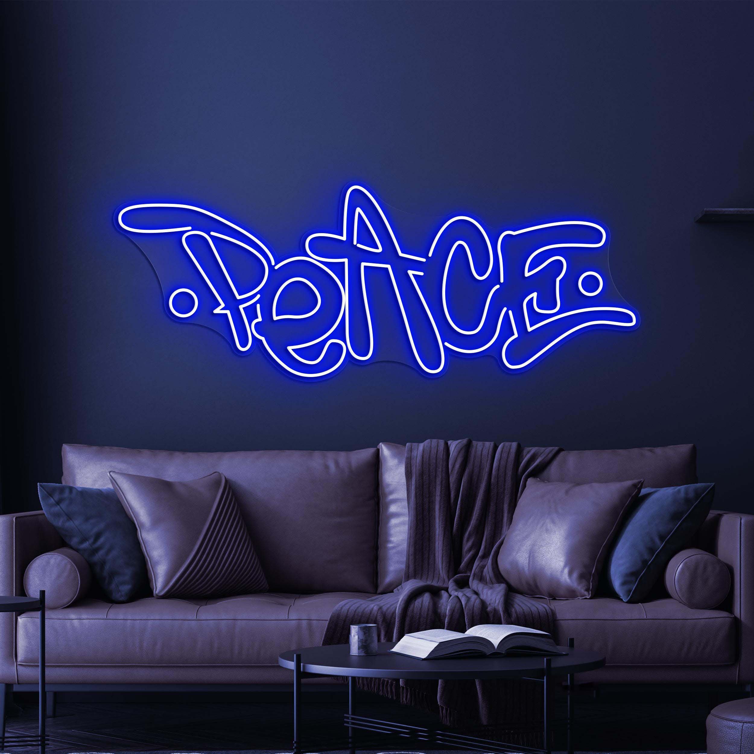 Peace Neon Sign, Peace LED Light, Positive Wall Decor, Custom Neon Sign, Home Wall Decor, Peace Neon Bar Sign, Game Room Decor, Love Sign