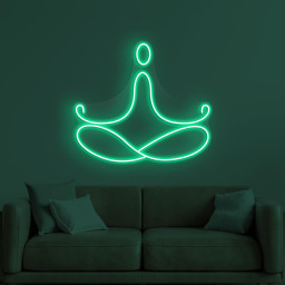 Yoga Pose Neon Sign, Yoga Pose LED Light, Yoga Club Wall Decor, Fitness Room Wall Art, Gift For Yoga Lover, Meditation Symbol Led Sign