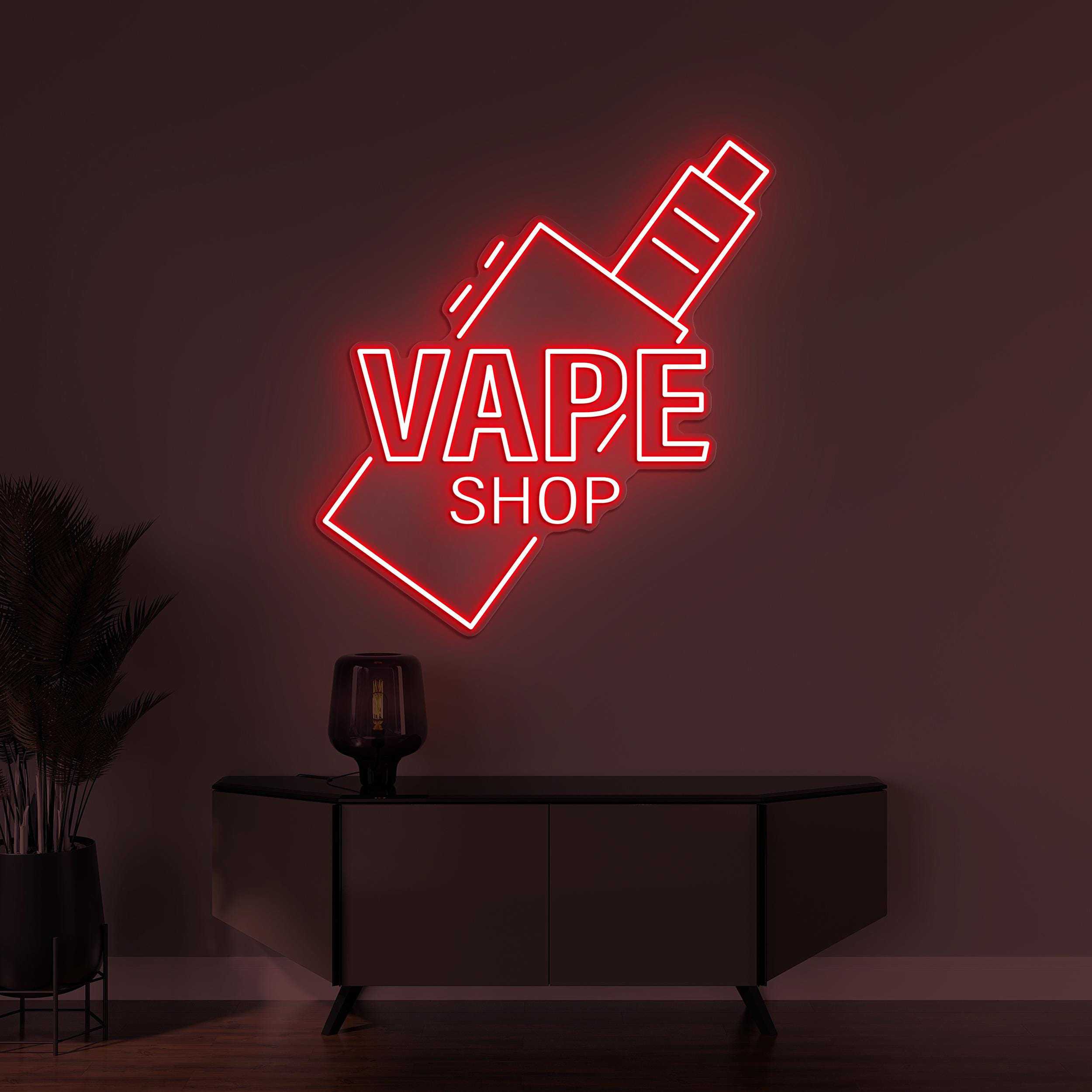 Vape Shop Neon Sign, Vape Shop LED Light, Custom Smoke Led Sign, Smoking Wall Decor, Bar Pub Club Man Cave Decor, Vape Shop Wall Decor, Gift