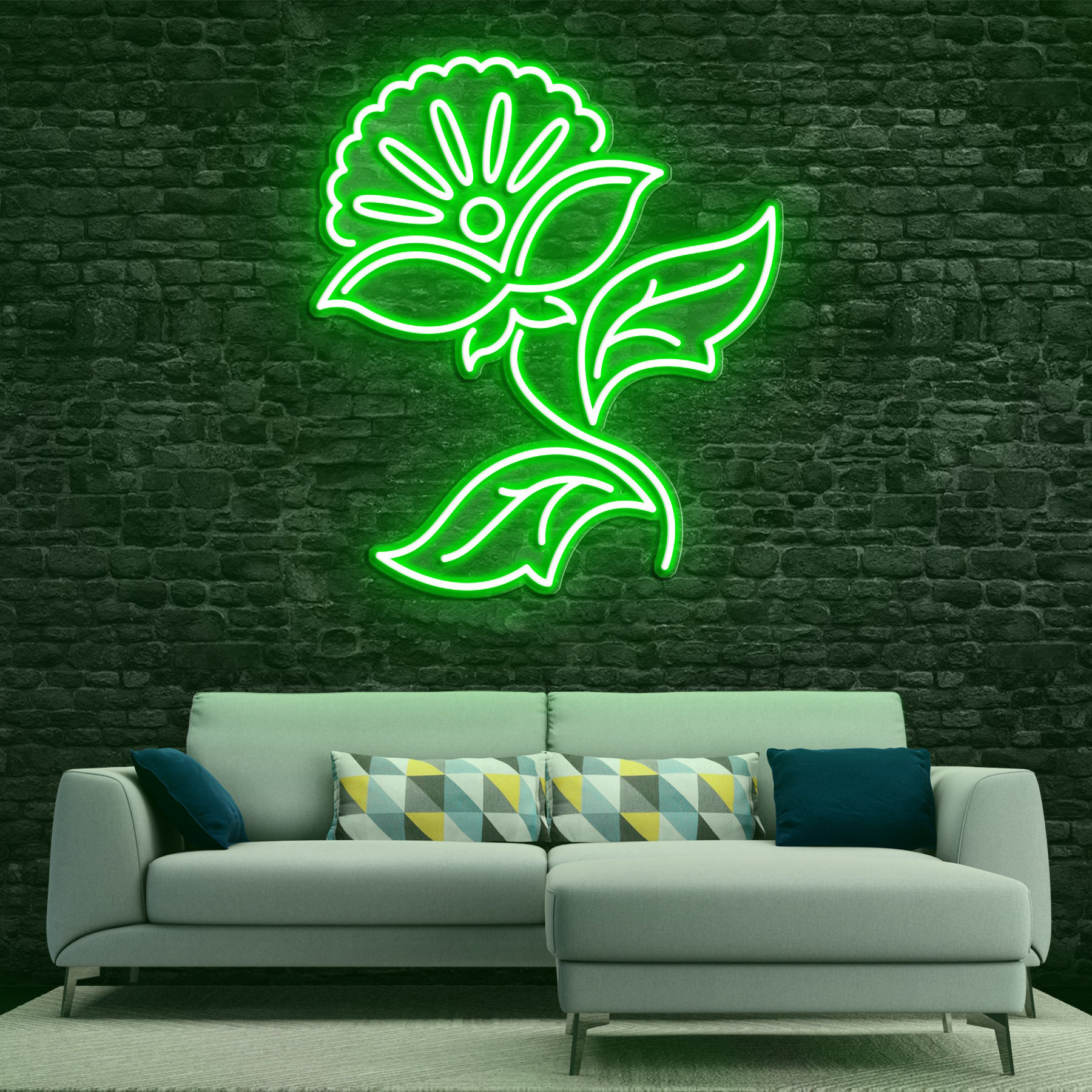 Flower Neon Sign, Flower Neon Light, Flower Wall décor Sign, Light for Home Décor, Wedding, or Party Bedroom, and Events, Floral Light Art