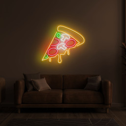 Pizza Neon Sign, Pizza LED Light, Home and Kitchen Decor, Wall Art for Pizza Lovers, Birthday or Lover's Gift, Bedroom and Restaurant Decor