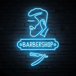 Barbershop Neon Sign, Barbershop LED Light, Hairdressing Salon LED Sign, Custom LED Art, Salon & Barber Shop Decoration, Barbershop Wall Art