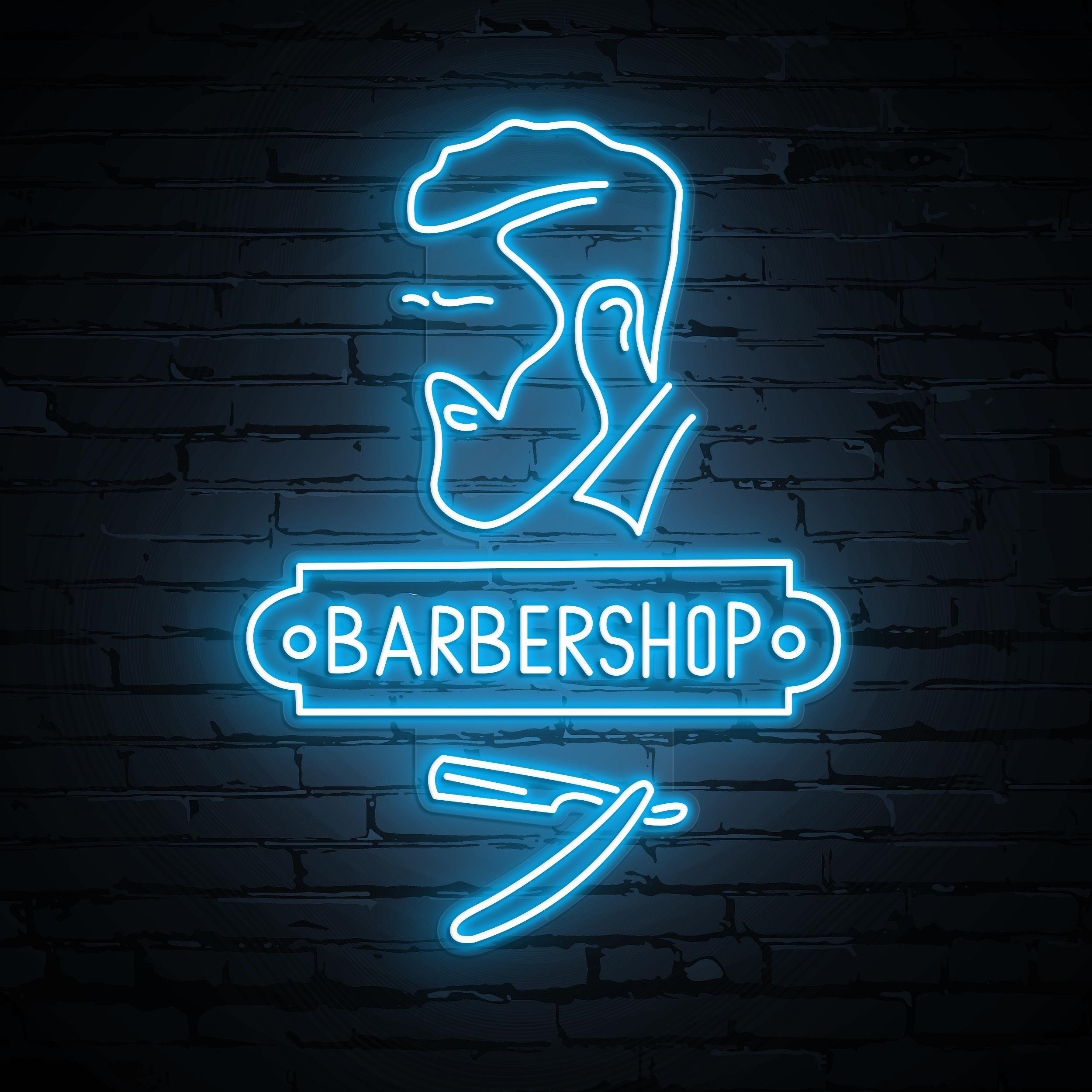 Barbershop Neon Sign, Barbershop LED Light, Hairdressing Salon LED Sign, Custom LED Art, Salon & Barber Shop Decoration, Barbershop Wall Art