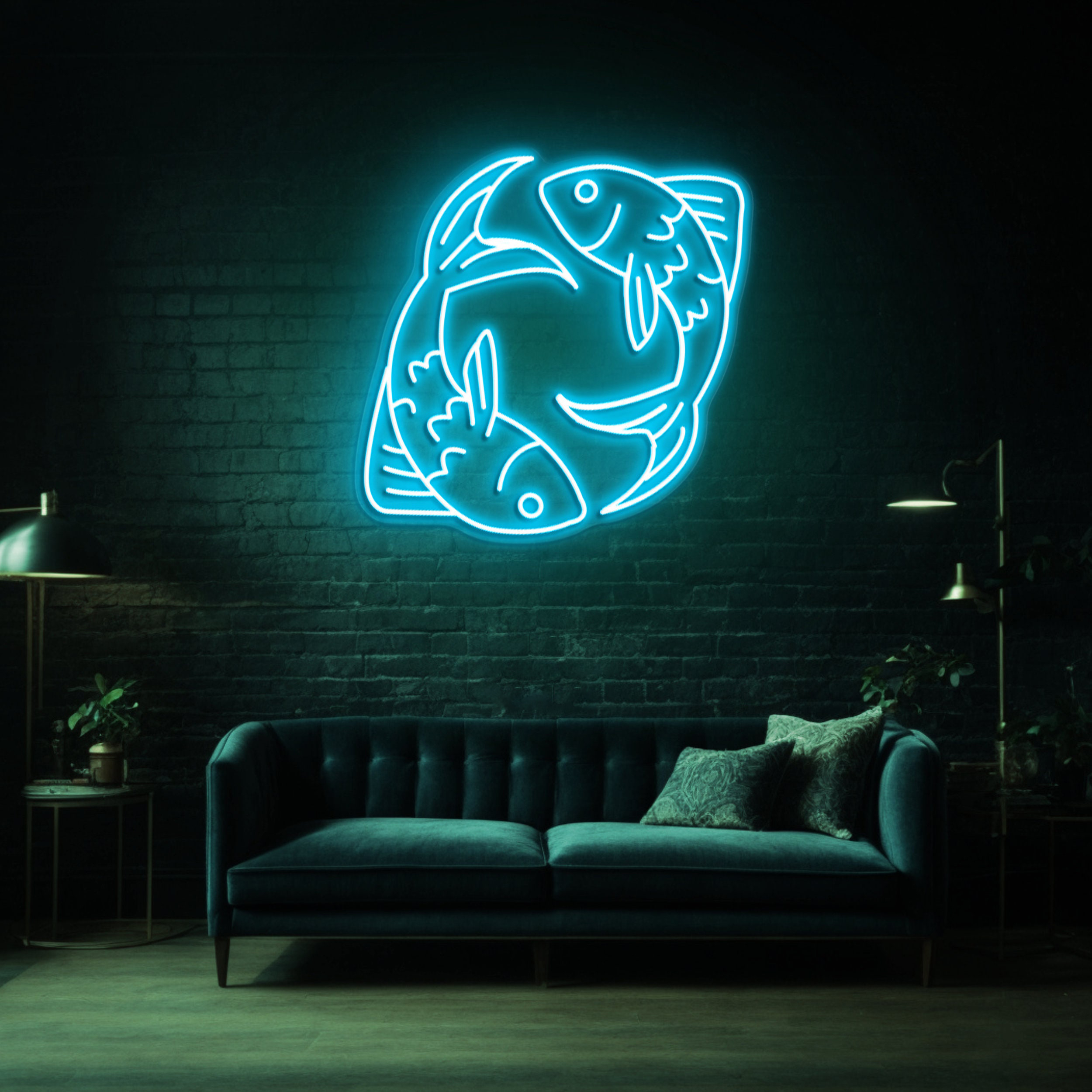 Pisces Neon Sign, Zodiac Horoscope LED Wall Decor, Astrology Gift, Pisces Neon Light for Bedroom, Zodiac Horoscope Neon Sign, Beautiful Gift