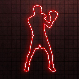 Boxer Neon Sign, Boxer LED Light, Boxer Silhouette Wall Art, Boxer Boy Wall Decor, Boxing Club Neon Light, Custom Neon Sign, Game Room Art