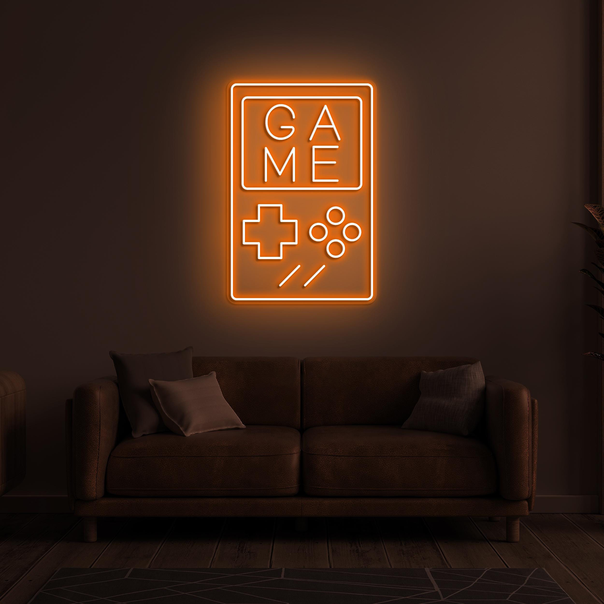 Game Controller Neon Sign, Game Controller LED Light, Game Console Wall Art, Decor for Boy Room, Gaming Room, Home, Custom Gamepad Neon Sign