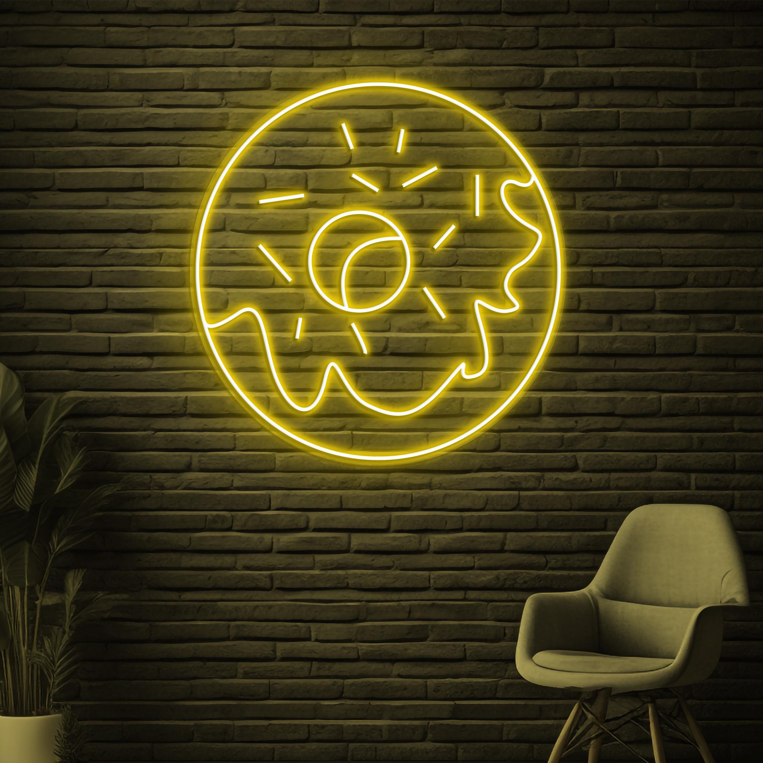 Donut Neon Sign, Donut LED Sign, Yummy Donut Wall Decor, Sweet Treat Wall Art, Dessert Shop Art, Donut Cafe Wall Art, Kitchen Wall Decor