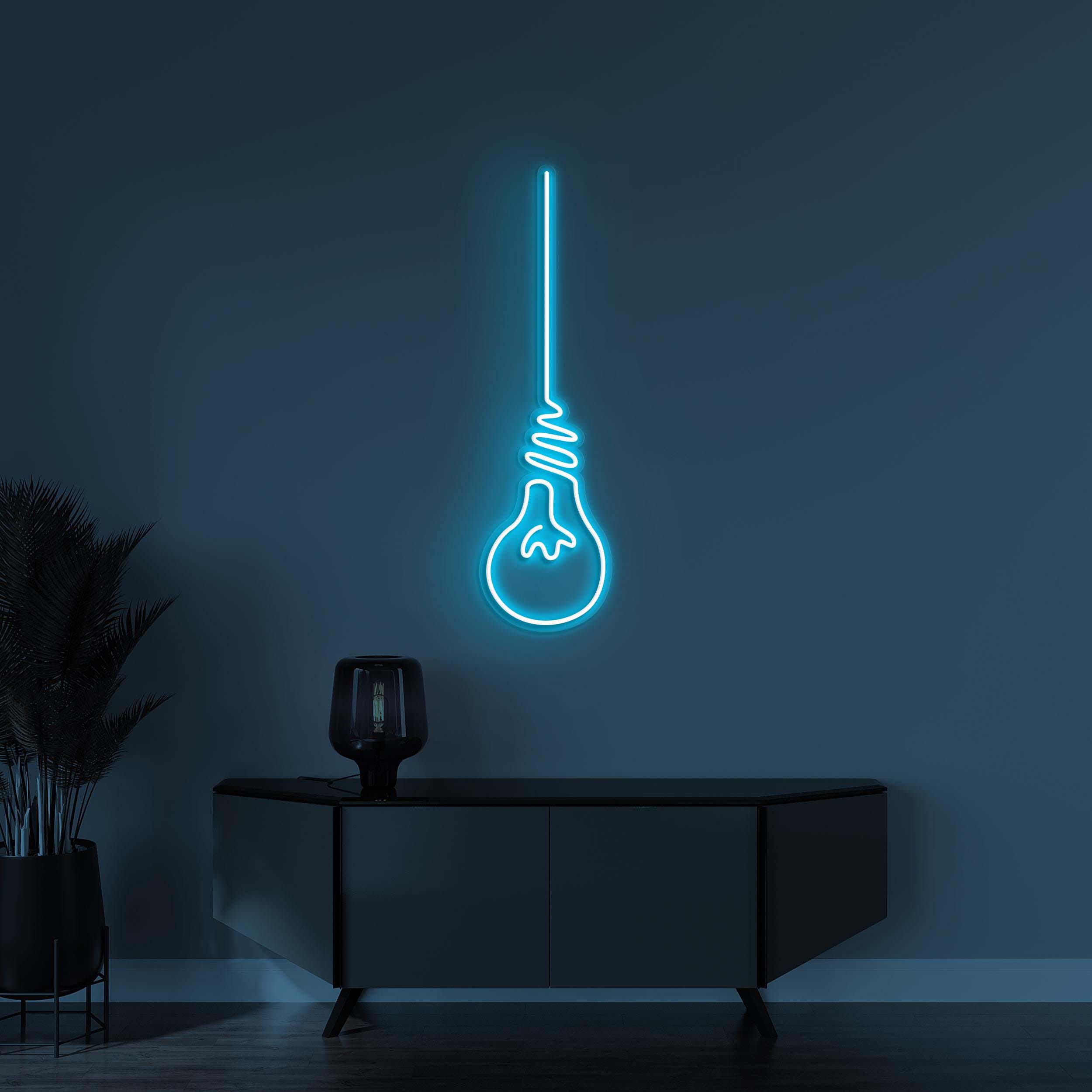 Bulb Neon Sign, Light Bulb LED Light, Light Bulb LED Noen Art, Bright Spark Neon Sign, Home Wall Decor, Cafe Wall Art, Party Wall Decor