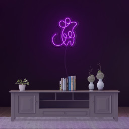 Rat Neon Sign, Rat LED Light Wall Decor, Mouse Hamster Led Neon Decor, Nursery Room Wall Decor, Animal Lover Gift, Cool Wall Art Home Decor