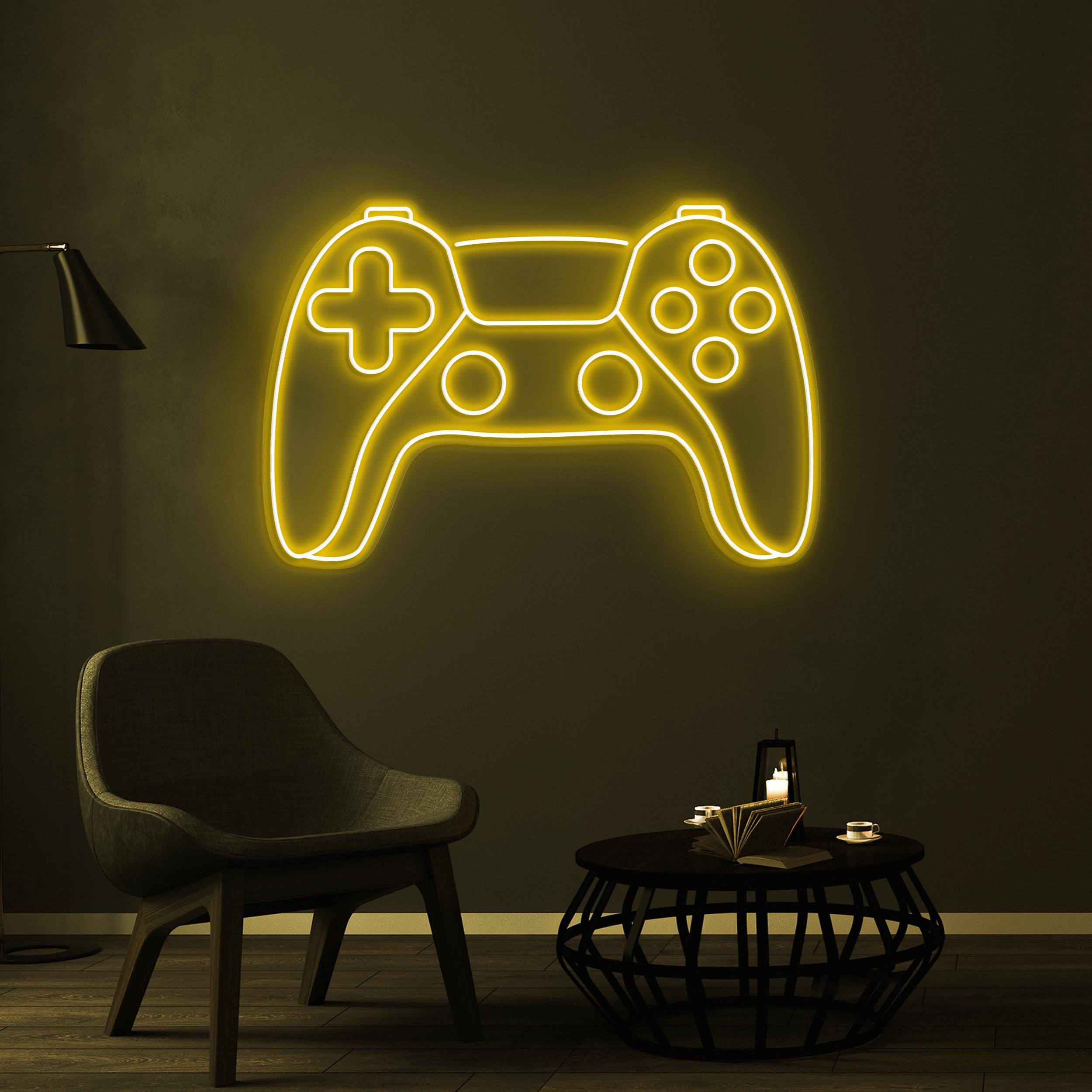 Game Controller Neon Sign, Game Controller LED Light, Game Console Wall Decor, Game Room Wall Art, Gift For Boy Room, Kids Room Wall Decor