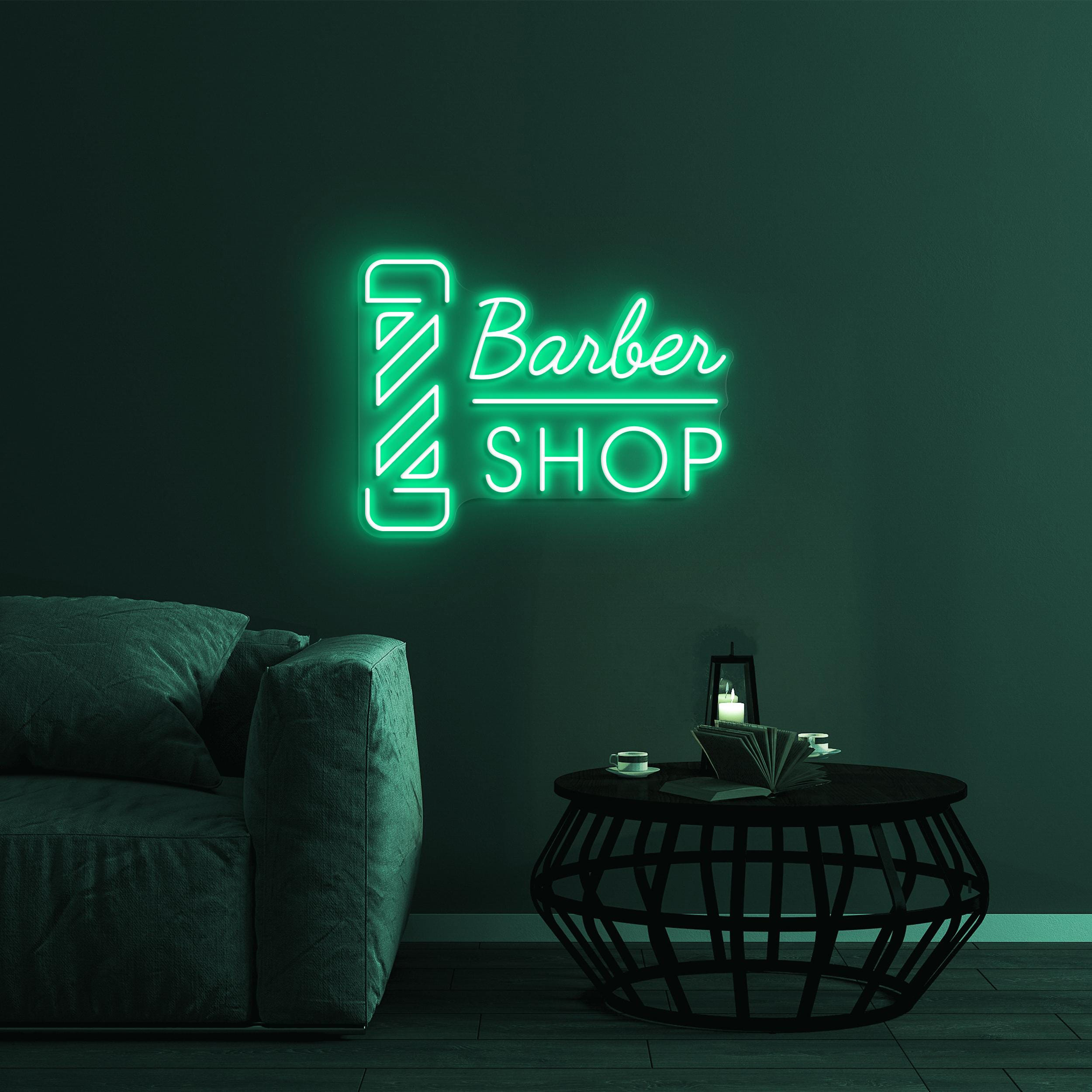 Barber Shop Neon Sign, Barber Shop LED Light, Barber Wall Art, Haircut Sign, Beauty Salon Decor, Hair Beauty Bar Art, Shop Sign, Barber Gift