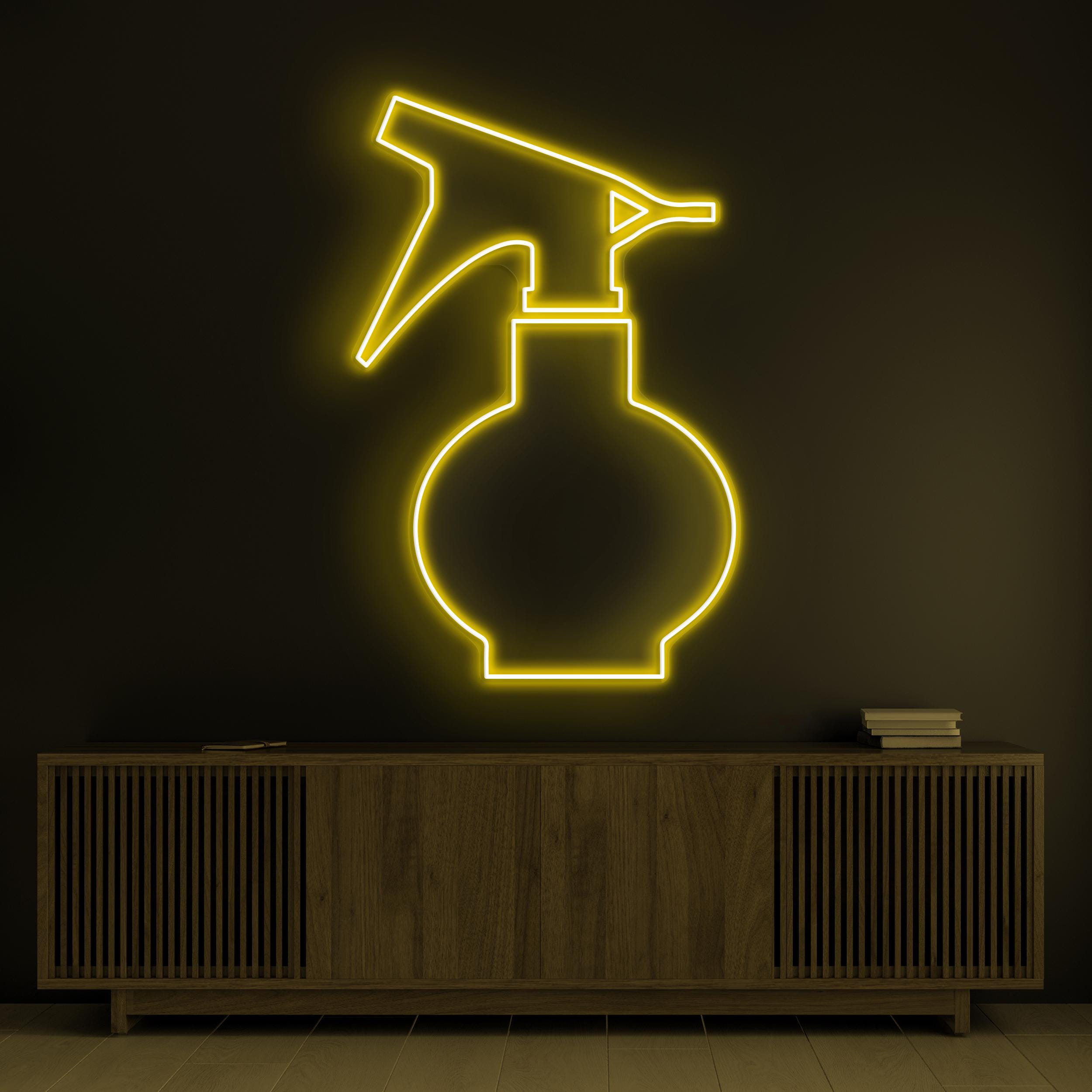 Spray Bottle Neon Sign, Spray Bottle LED Light, Spray Shower Bottle Wall Decor, Barber Shop Wall Art, Salon Spray Neon Art, Salon Neon Light