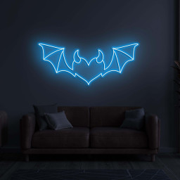 Devil Heart with Wings Neon Sign, Devil Heart with Wings LED Light, Halloween Party Decor, Demon Heart Wall Art, Decor for Home, Shop, Bar