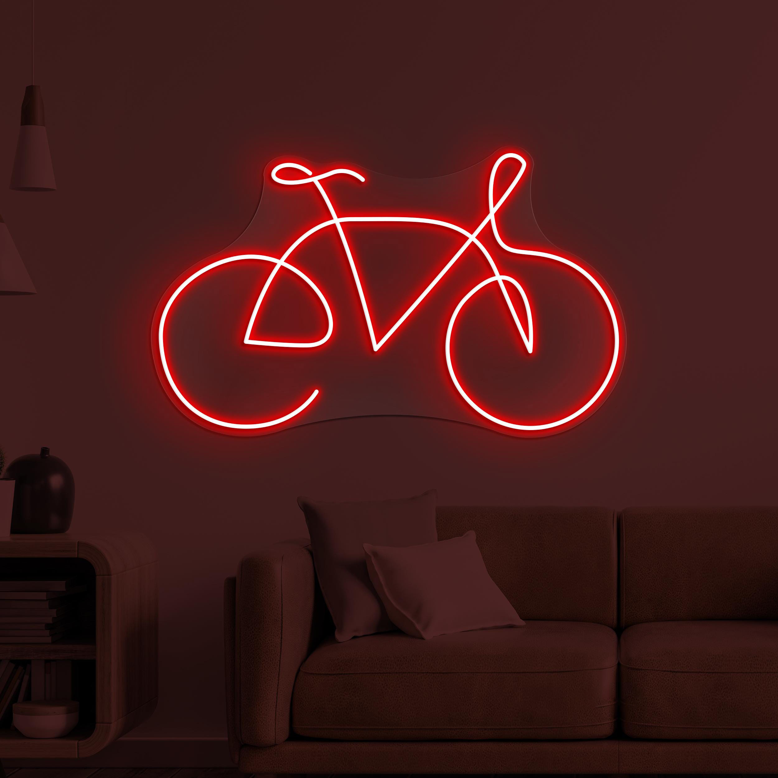 Bicycle Neon Sign, Bicycle LED Light, Toys Shop Neon Art, Cycling Wall Decor, Home Wall Light, Game Room & Kids Room Decor, Lounge Led Sign
