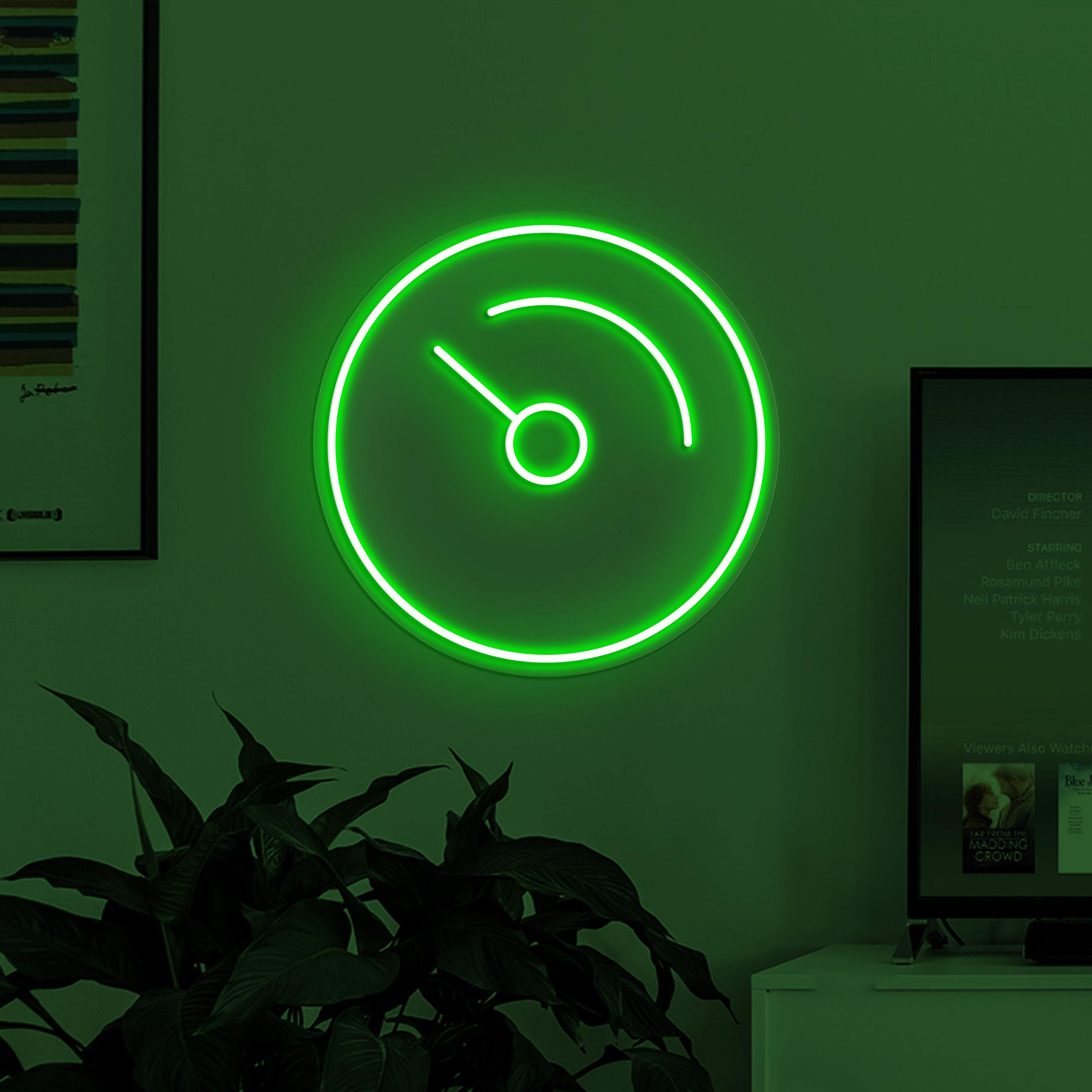 Speedometer Neon Sign, Speedometer LED Light, Gauge Wall Decor, Workshop Neon Light, Game Room Wall Art, Home Neon Light, Custom Neon Sign