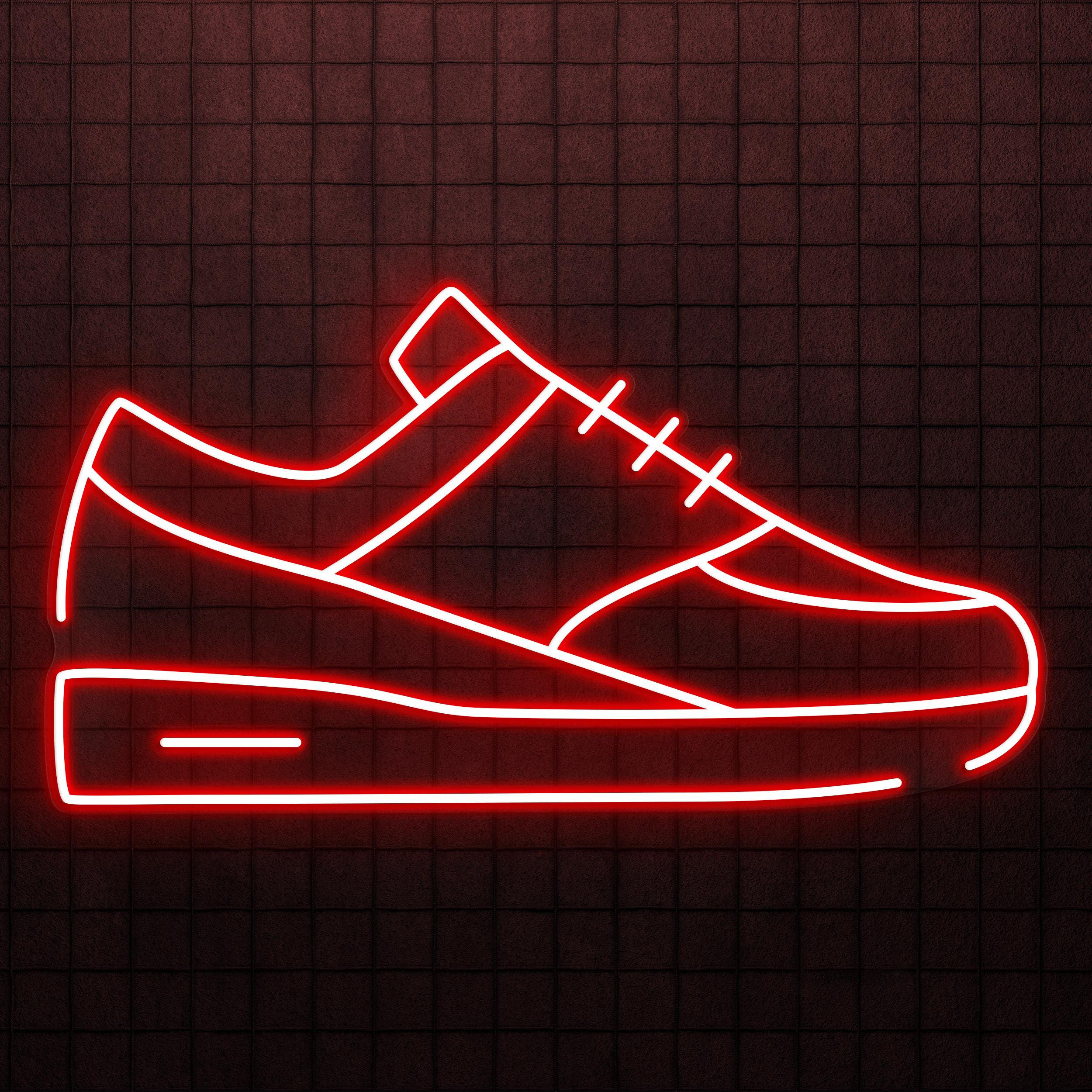 Sports Shoes Neon Sign, Sports Shoes LED Light, Sports Joger Shoe Wall Decor, Sneaker Wall Art, Boot Shop Neon Light, Cafe and Bar Decor