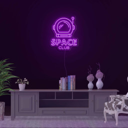 Astronaut Neon Sign, Space Club LED Light, Wall Decor, Room Lighting, Bedroom & Game Room Decorative Astronaut Sign, Space Man Gift for Kid