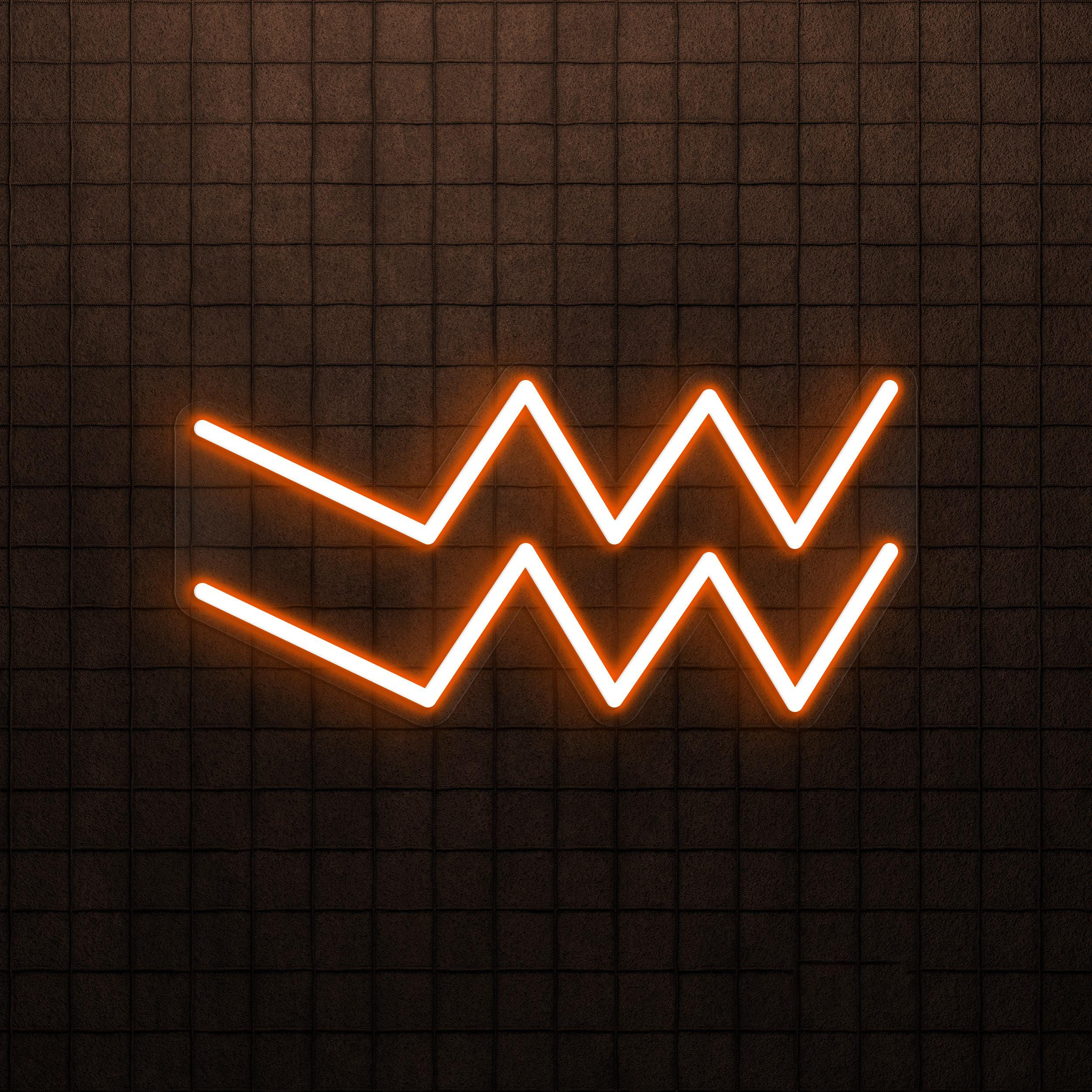 Aquarius Neon Sign, Aquarius LED Light, Aquarius Symbol Wall Art, Horoscope Sign for Cafe, Bar & Studio Wall Decor, Bedroom Wall Light, Gift