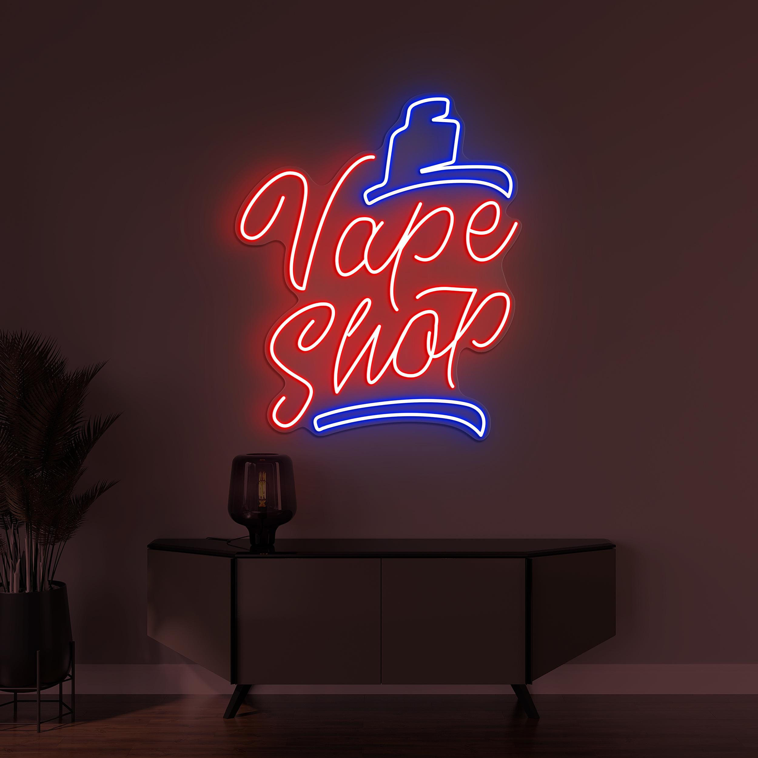 Vape Shop Neon Sign, Vape Shop LED Light, Smoke Shop Wall Decor, Vape Zone Logo Sign, Bar Wall Decor, Custom Neon Sign, Business Logo Sign