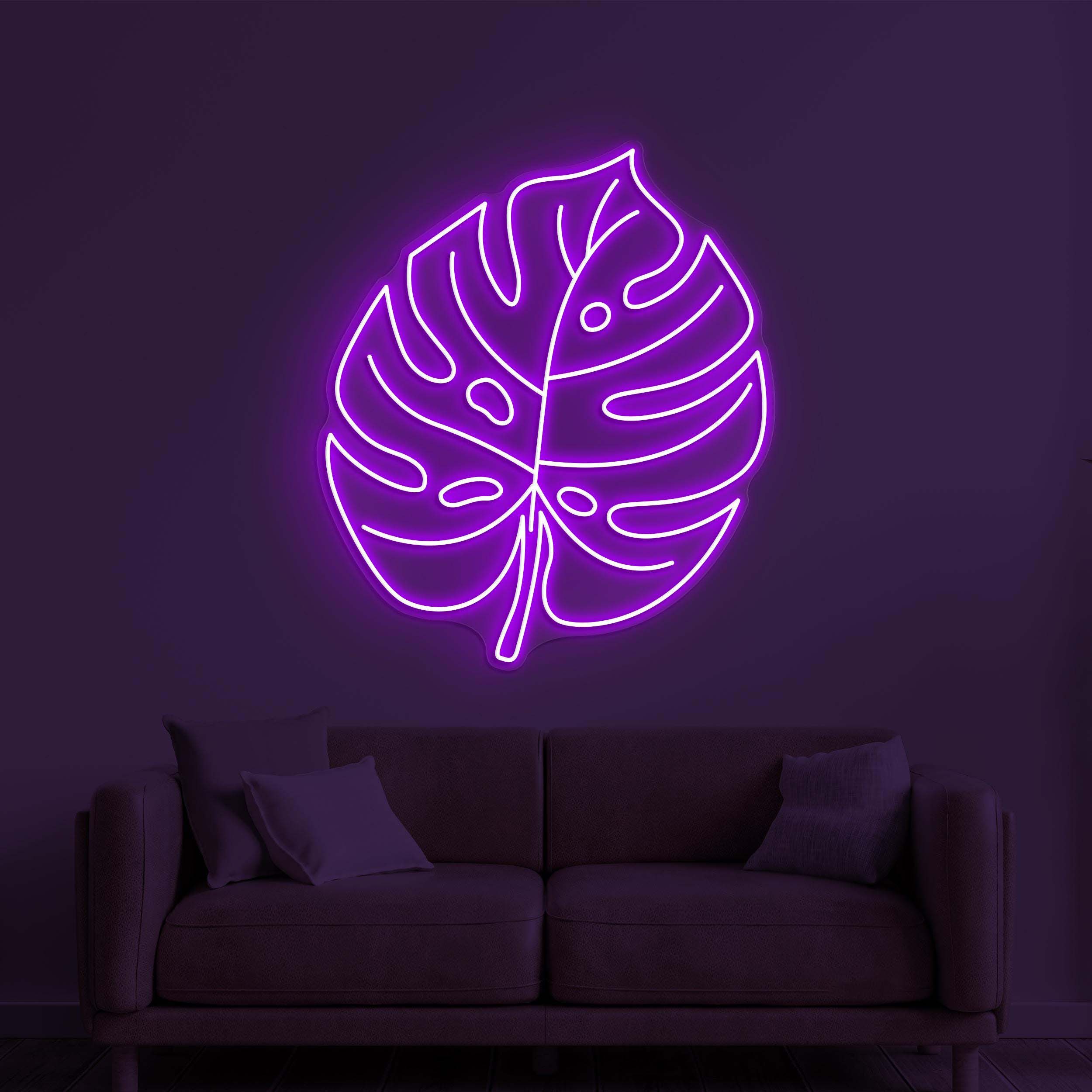 Leaf Neon Sign, Monstera Leaf LED Light, Leaf Neon Wall Art, Home Wall Decor, Plant Shop Art, Kids Room Neon Sign, Leaf Neon Art, Gift idea