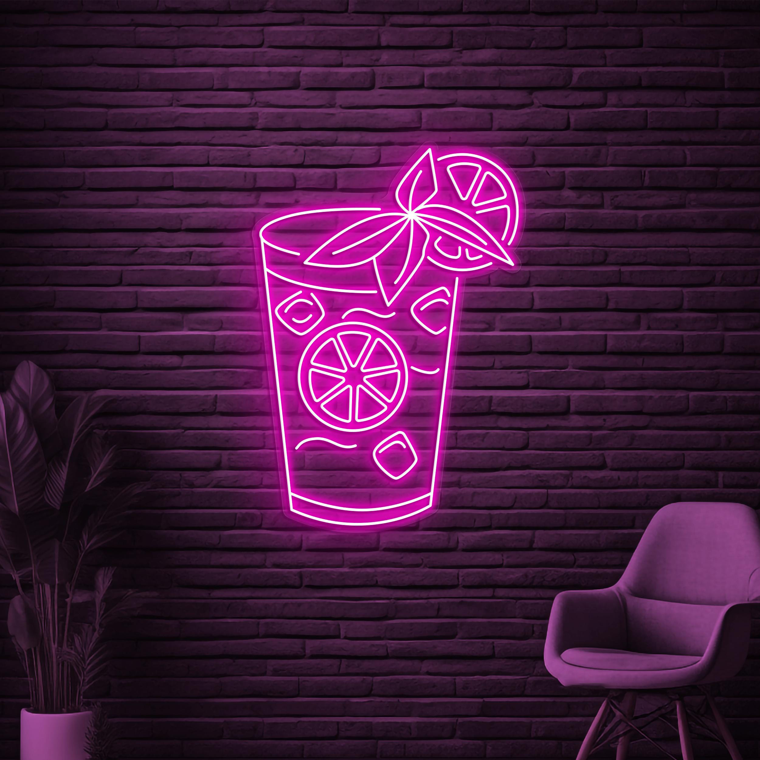 Mojito Neon Sign, Mojito LED Light, Cocktail Wall Decor, Bar Pub Wall Art, Mojito Cocktail Neon Light, Drink Corner Art, Cocktail Lover Gift