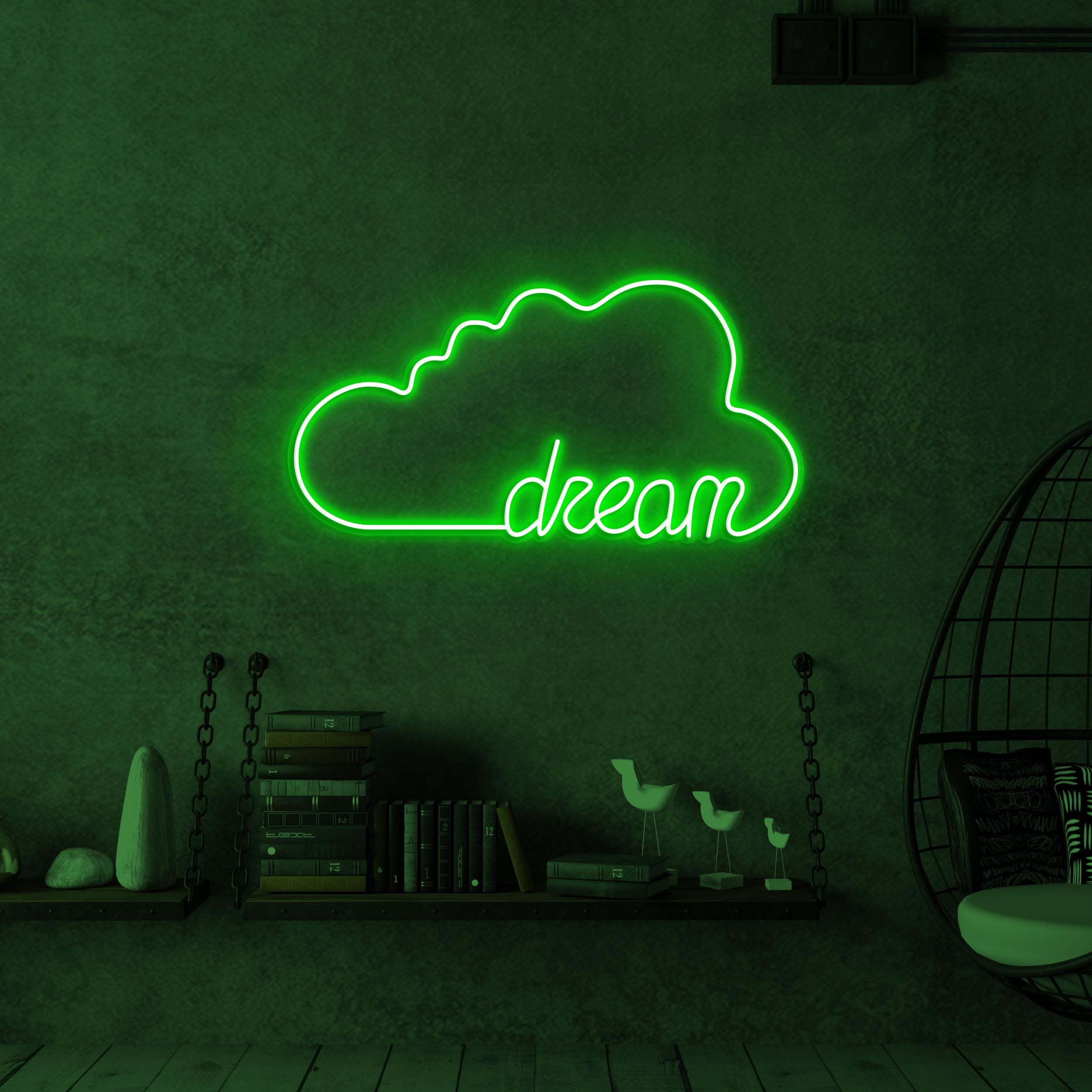 Dream Neon Sign, Dream LED Light, Cloud Wall Decor, Home Wall Art, Kids Room Decor, Custom Neon Sign, Bedroom Neon Art, Dreamy Cloud Sign