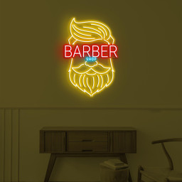 Barber Shop Neon Sign, Barber Shop LED Light, Hairdressing Wall Decor, Salon Wall Sign, Beauty Shop Decor, Business Logo Art, Haircut Decor