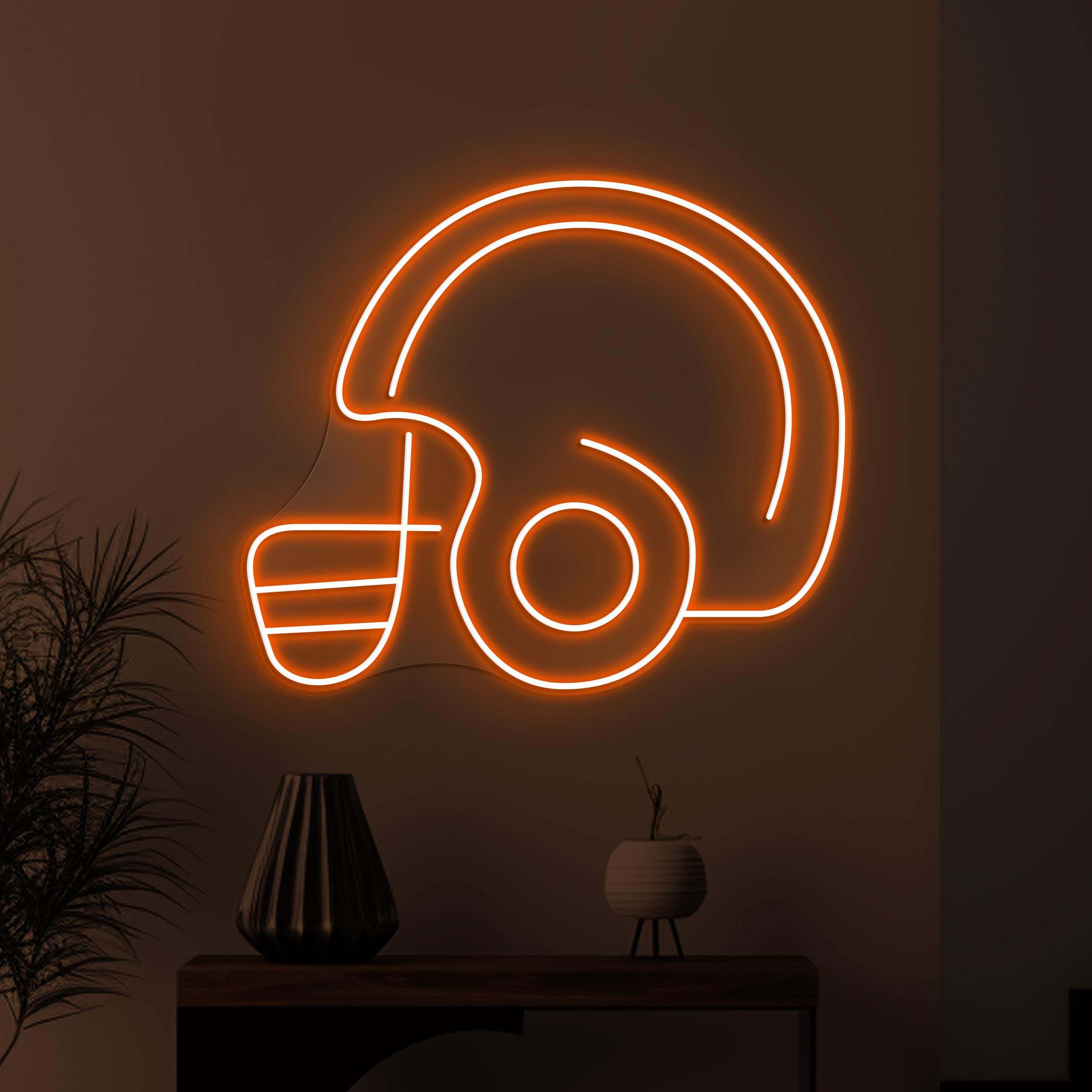 Football Helmet Neon Sign, Football Helmet LED Light, Sports Helmet Wall Art, Football Club Decor, Sports Shop Light, American Football Sign