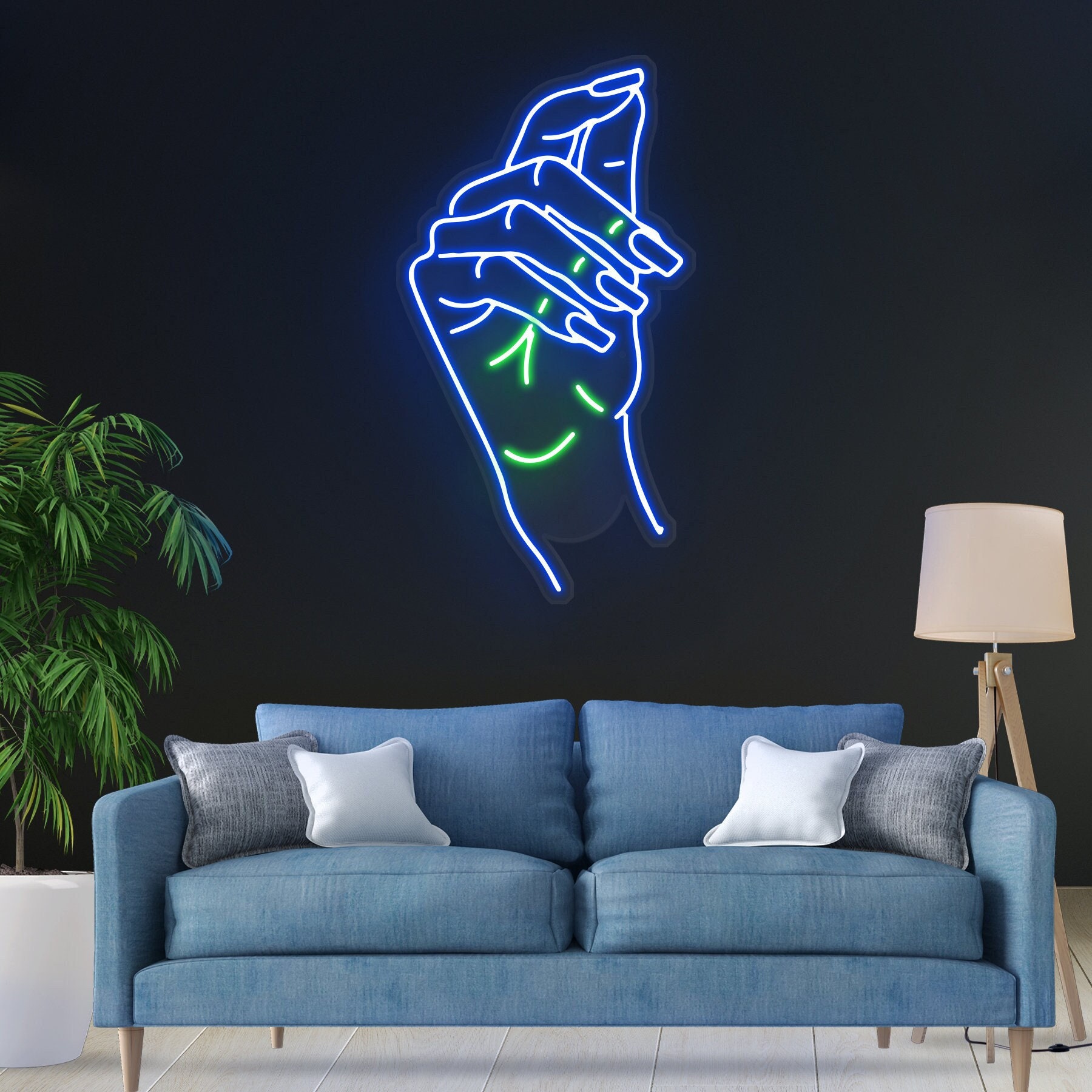 Hand Nail Neon Sign, Salon Light, Beauty Decor, Signs for Wall Decor, Bedroom Room Nail Salon Beauty Room Party Decor, Nail Studio Wall Art