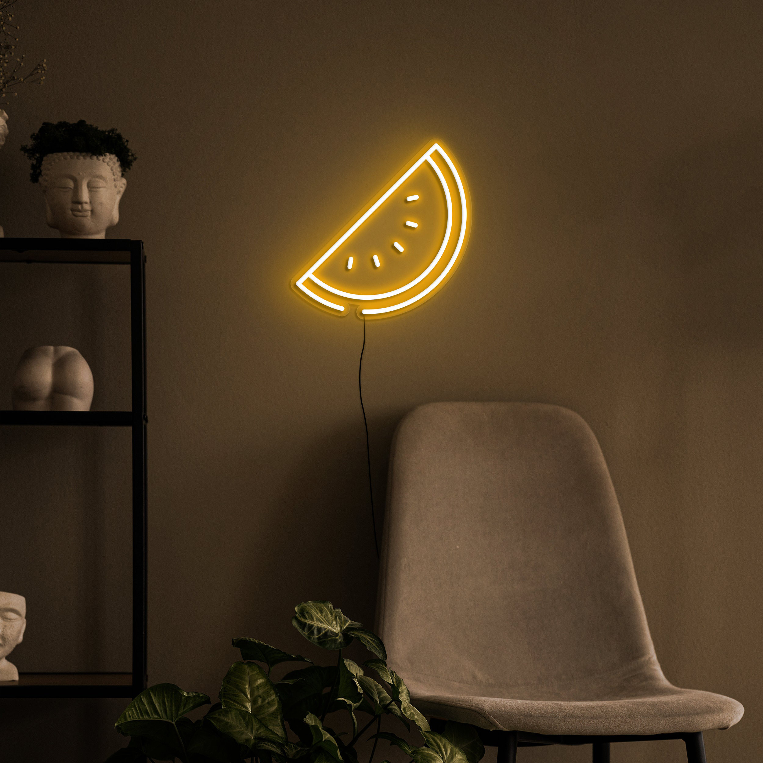 Watermelon Neon Sign, USB Operated Watermelon Slice LED Light for Home, Bedroom, Bar, Pub, Custom Neon Wall Decor, Fruit Shop LED Ligh, Gift