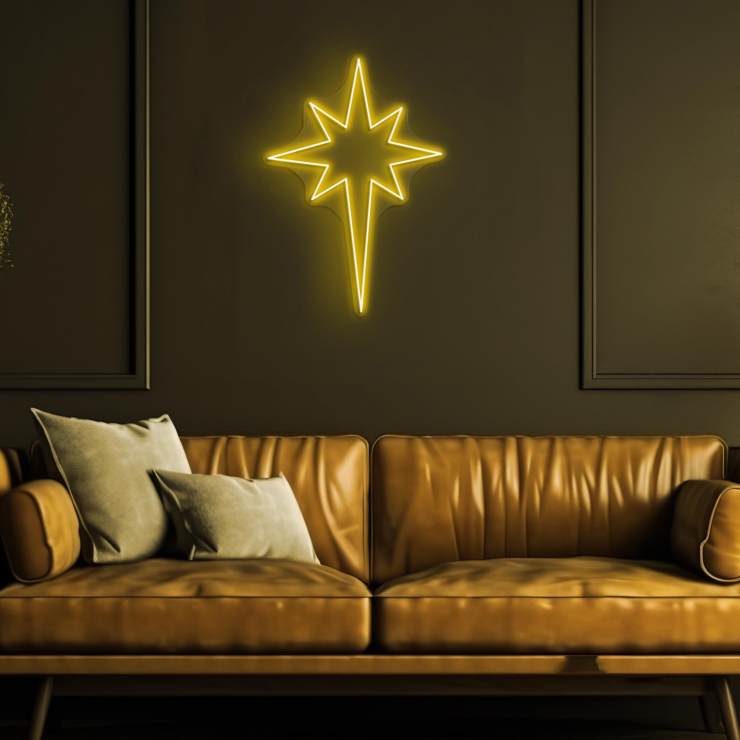 Star Neon Sign, Star LED Light, Bedroom Wall Decor, Star Neon Art, Home Wall Decor, Kids Room Neon Light, Cafe, Bar Led Light, Gift Idea