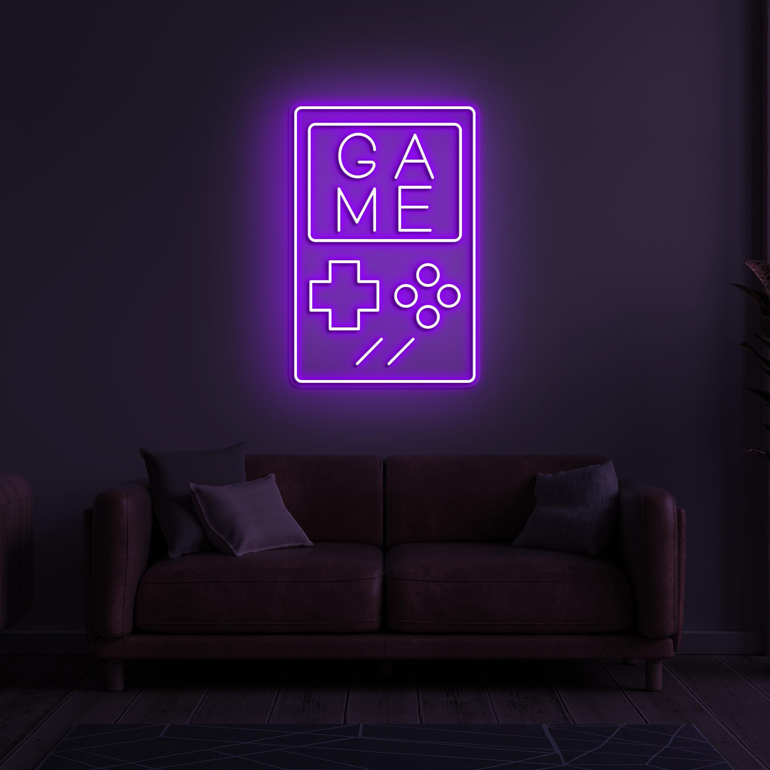Game Controller Neon Sign, Game Controller LED Light, Game Console Wall Art, Decor for Boy Room, Gaming Room, Home, Custom Gamepad Neon Sign