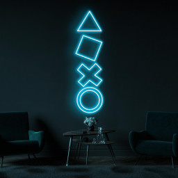 Game Icons Neon Sign, Game Icons LED Light, Game Icons Symbols Wall Decor, Game Room Wall Art, Man Cave Neon Light, Bar & Cafe Wall Art