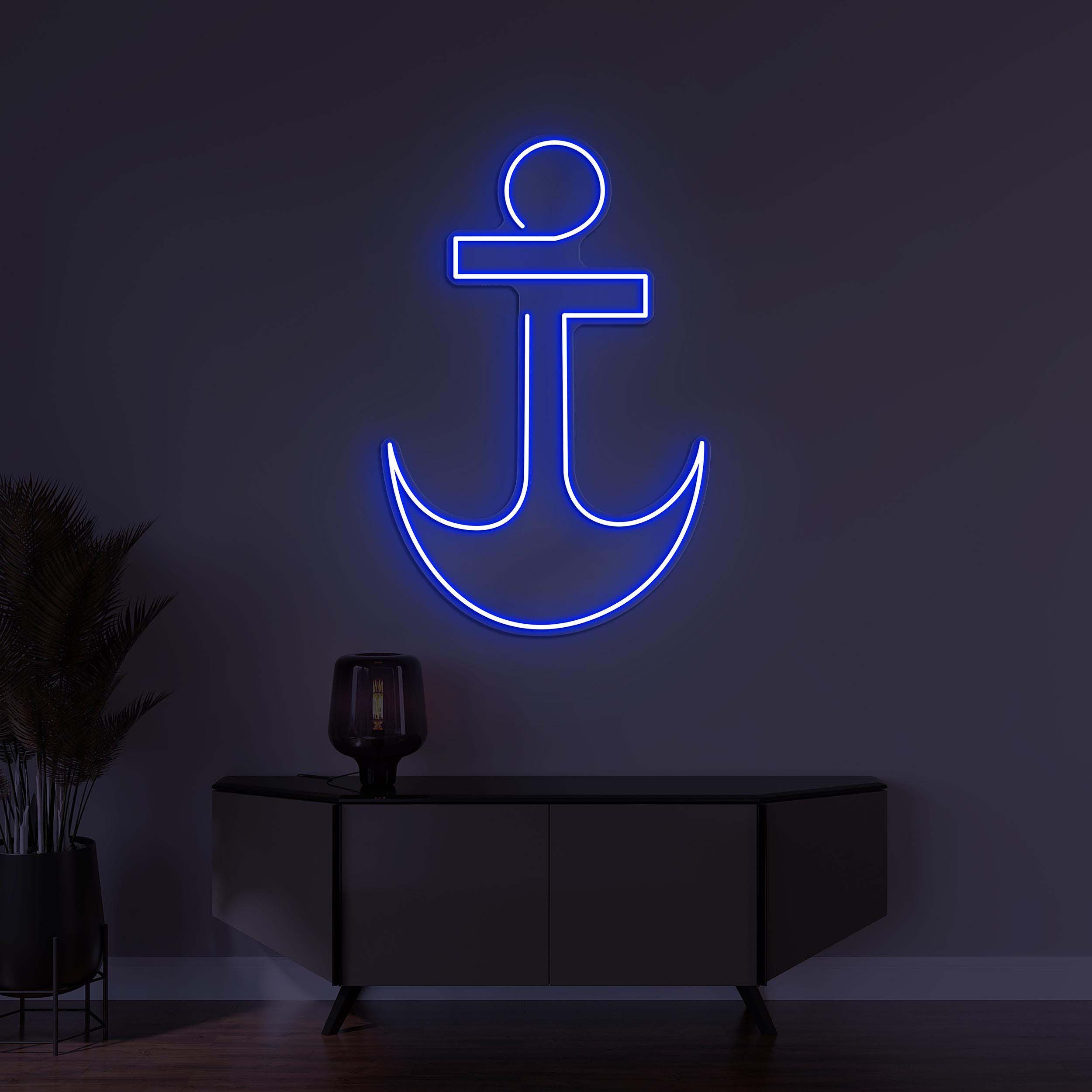 Anchor Neon Sign, Anchor LED Light, Led Wall Decor, Home Wall Art, Nautical Neon Sign, Beach Neon Decor, Marine Neon Light, Sailor Gift Art
