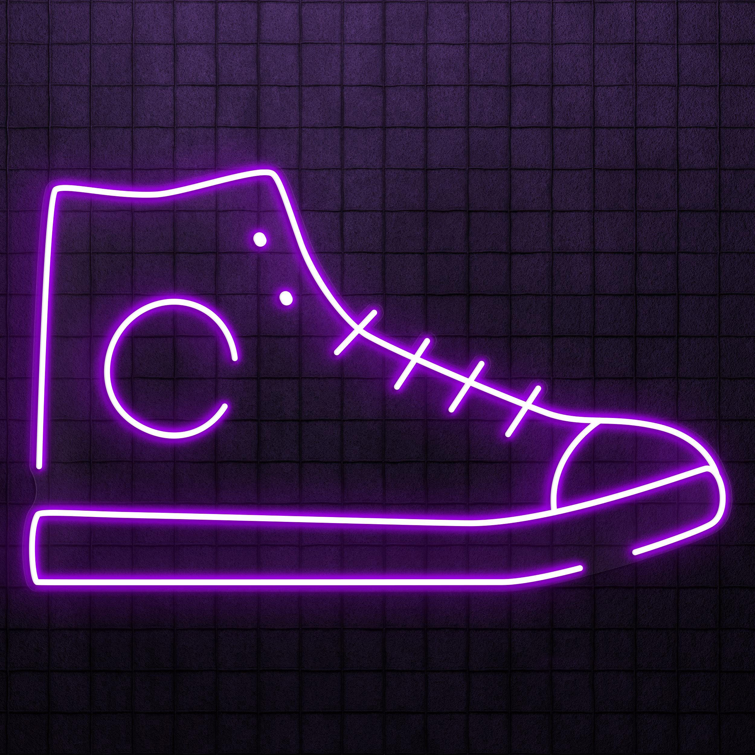 Sneakers Neon Sign, Sneakers LED Light, Footwear Wall Decor, Shoes Shop Wall Art, Shoes Business Logo Sign, Home Wall Decor, Sports Lover