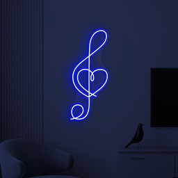 Music Note Neon Sign, Music Note LED Light, Heart Music Note Wall Decor, Music Studio Wall Art, Music Room Neon Light, Gift for Music Lover