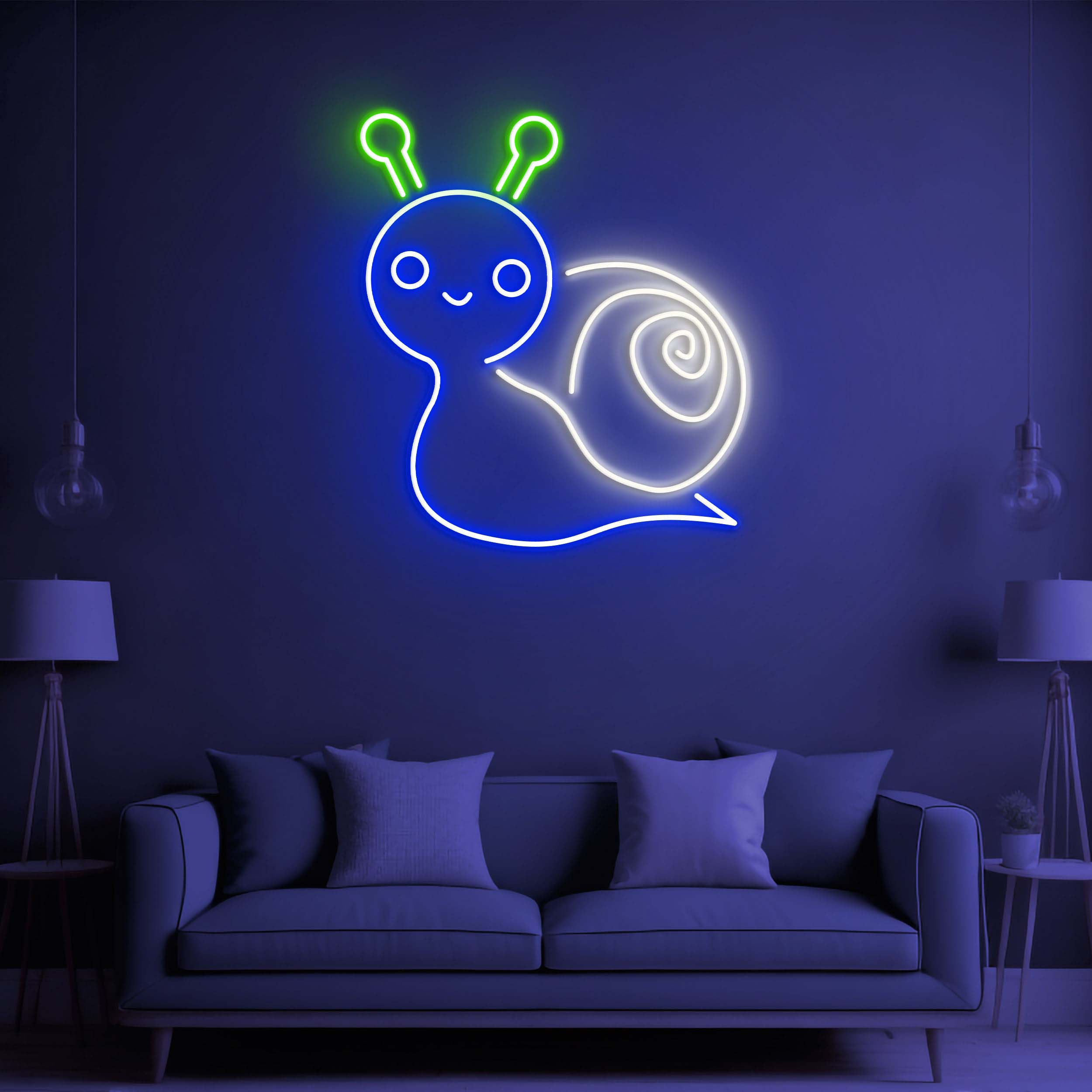 Snail Neon Sign, Cute Snail LED Neon Light, Snail Neon Art, Snail Wall Decor for Bedroom and Game Room, Snail for Wall Decoration and Gifts