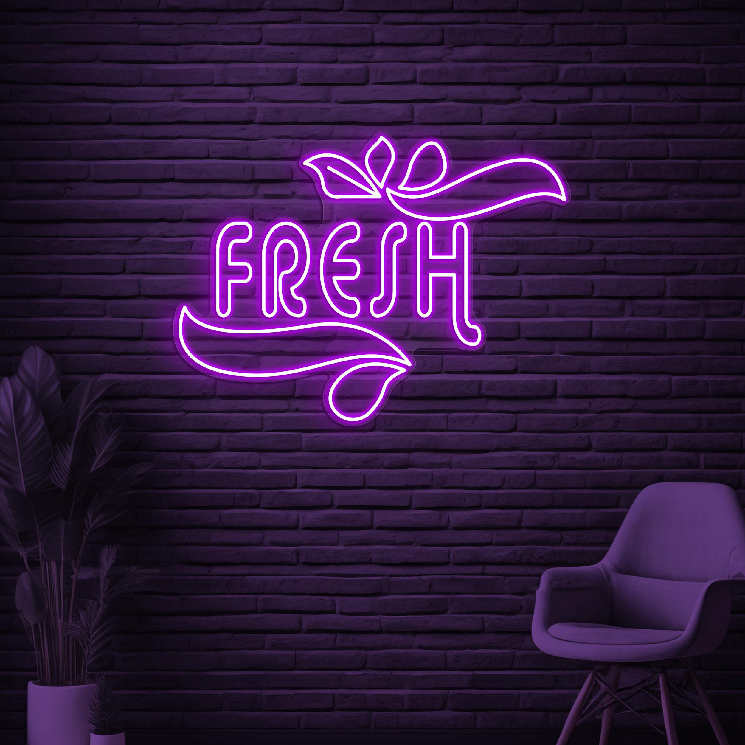 Fresh Neon Sign, Fresh LED Light, Fresh Logo Wall Decor, Shops Neon Art, Personalized Fresh Sign, Drink Corner Neon Sign, Led Wall Art Sign