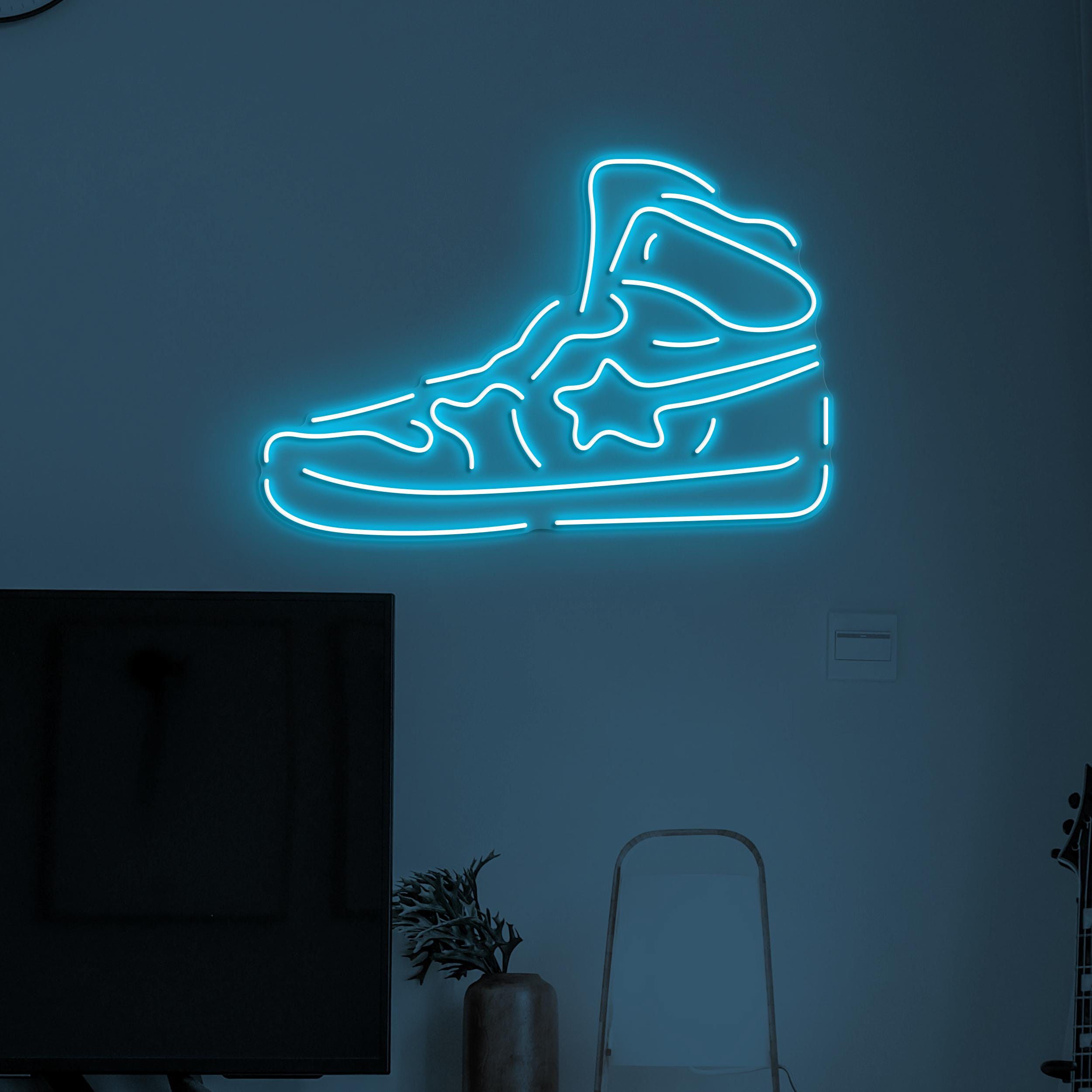 Sneaker Neon Sign, Sneaker LED Light, Sneaker Led Wall Art, Sneaker Shop Wall Decor, Home, Cafe and Bar Neon Light, Gift For Sneaker Lover