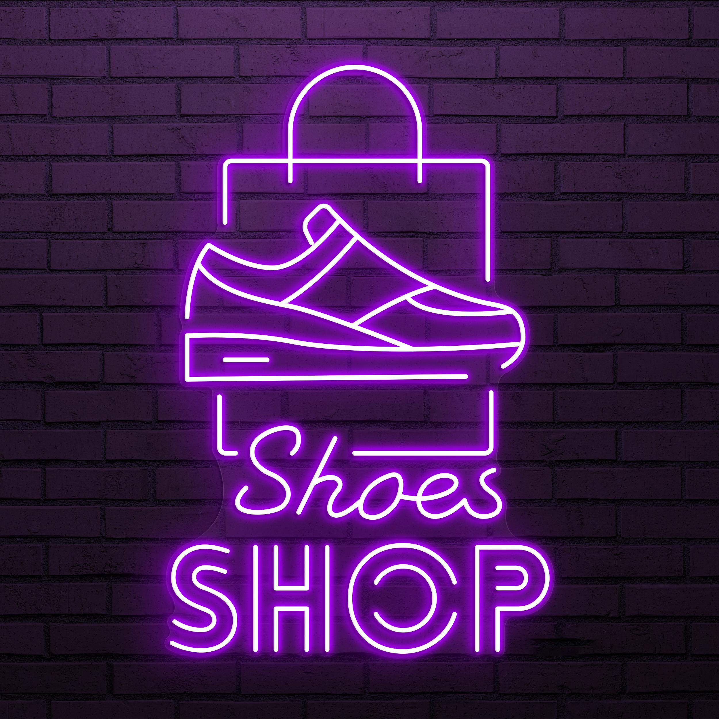 Shoes Shop Neon Sign, Shoes Shop LED Light, Business Logo Wall Decor, Shoe Store Neon Light, Custom Neon Sign, Sneakers Shop Neon Decor