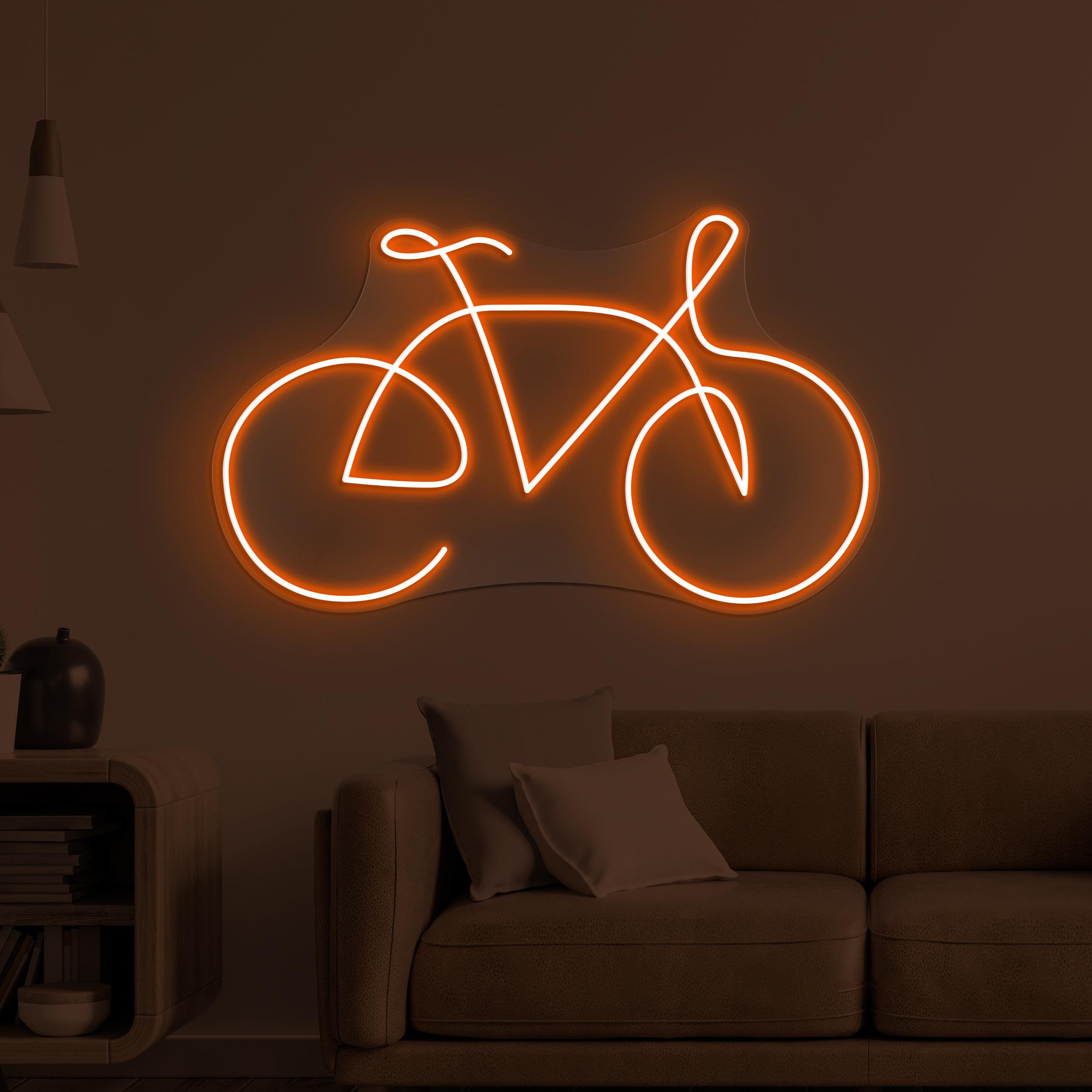 Bicycle Neon Sign, Bicycle LED Light, Toys Shop Neon Art, Cycling Wall Decor, Home Wall Light, Game Room & Kids Room Decor, Lounge Led Sign