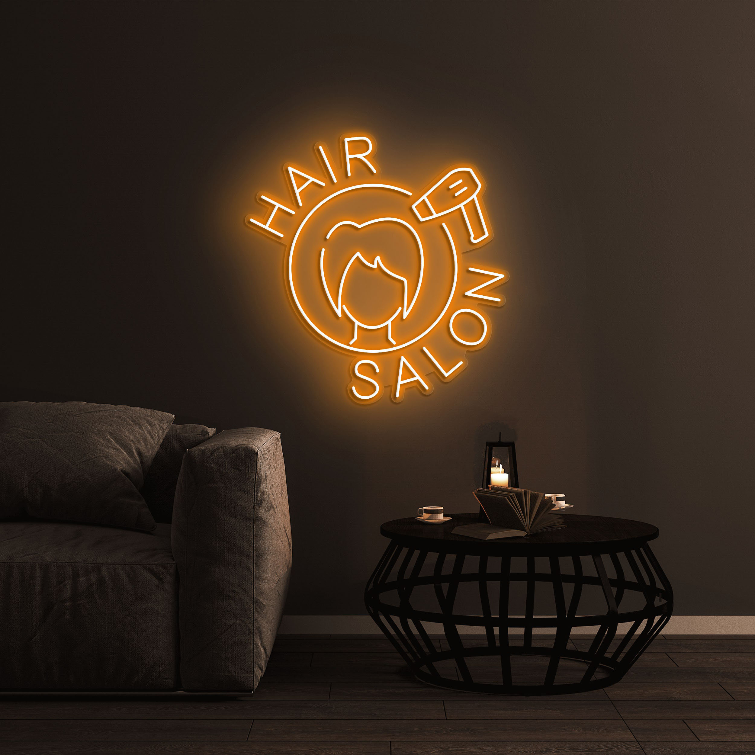 Hair Salon Neon Sign LED Light for Salon Decoration, Shop Decor, Hair Salon Wall Art, Neon Sign for Beauty Salons, Shop Decor, Gift Idea