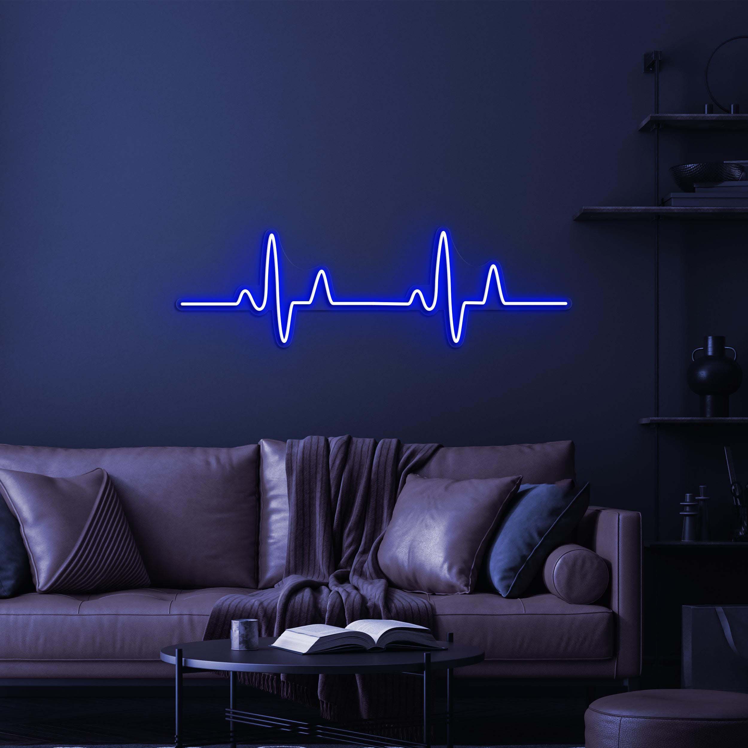Heartbeat Neon Sign, Heartbeat LED Light, Pulse Wall Decor, Hospital Wall Decor, Custom Neon Sign, Home Wall Decor, Restaurant Wall Art