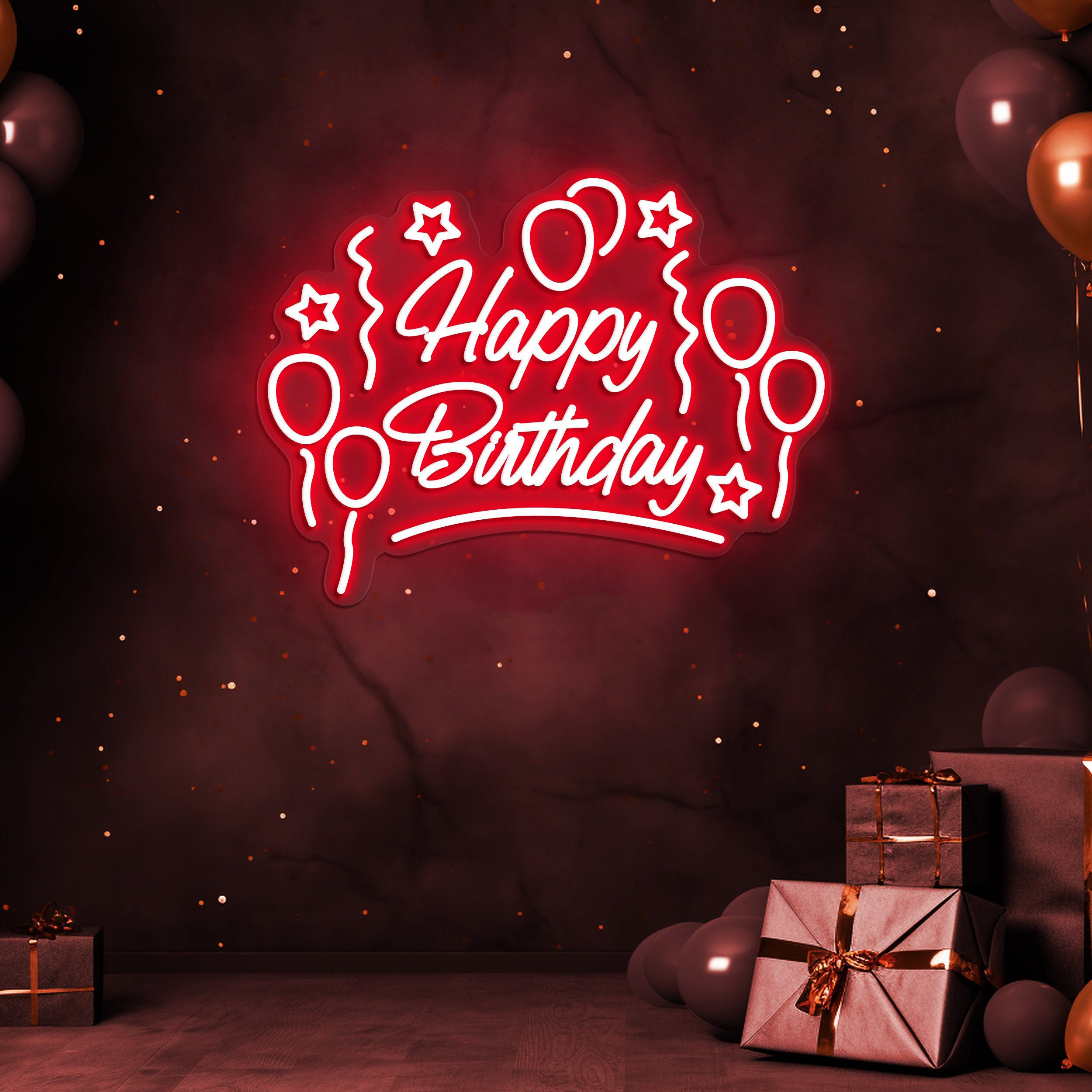 Happy Birthday Neon Sign, LED Light Decoration, Make Every Birthday Memorable, Birthday decor, Party decor, Backdrop sign, Birthday decor