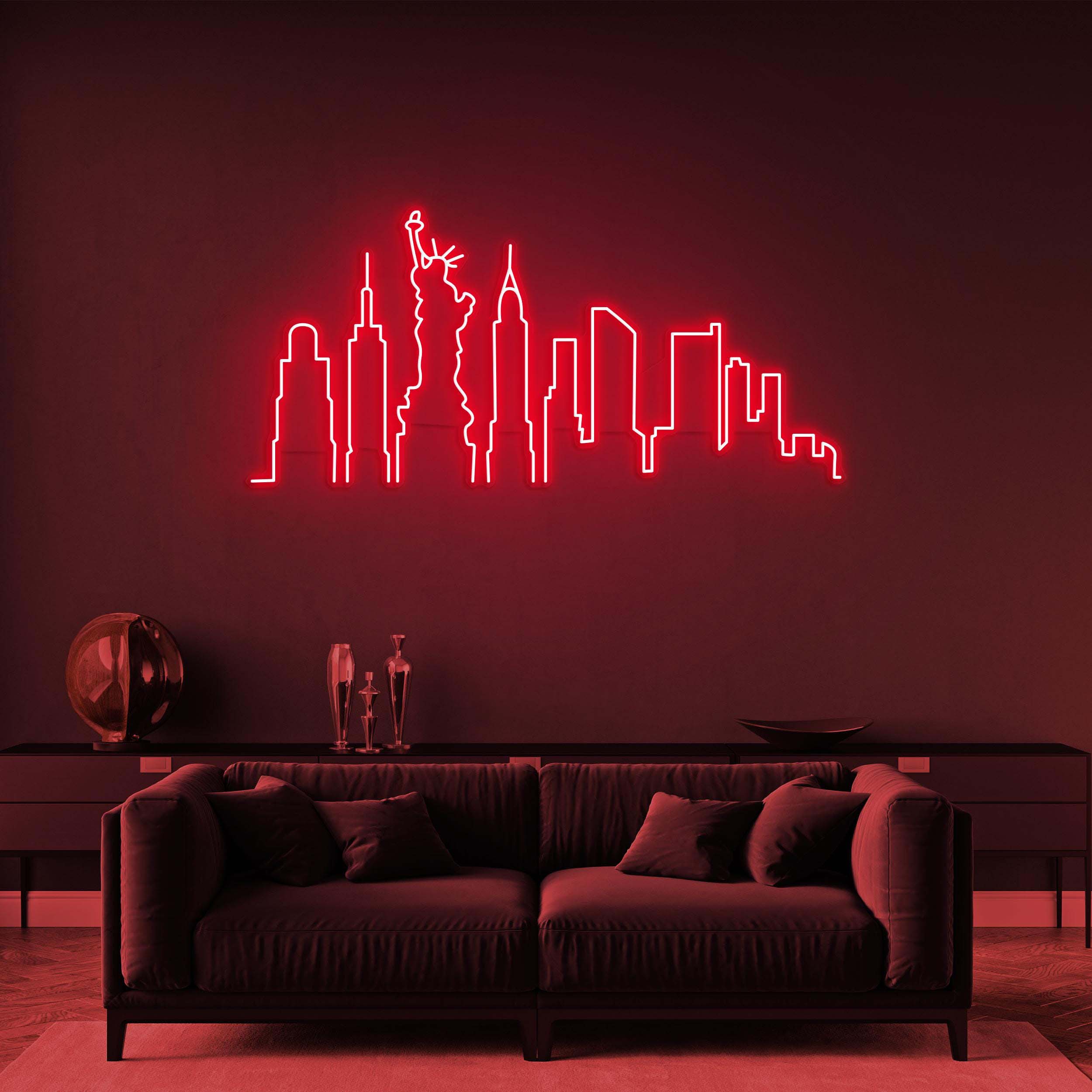 New York City Neon Sign, Skyline LED Light, New York City LED Neon Art, City Led Light, Home Decor, Office Wall Art, Custom City Skyline
