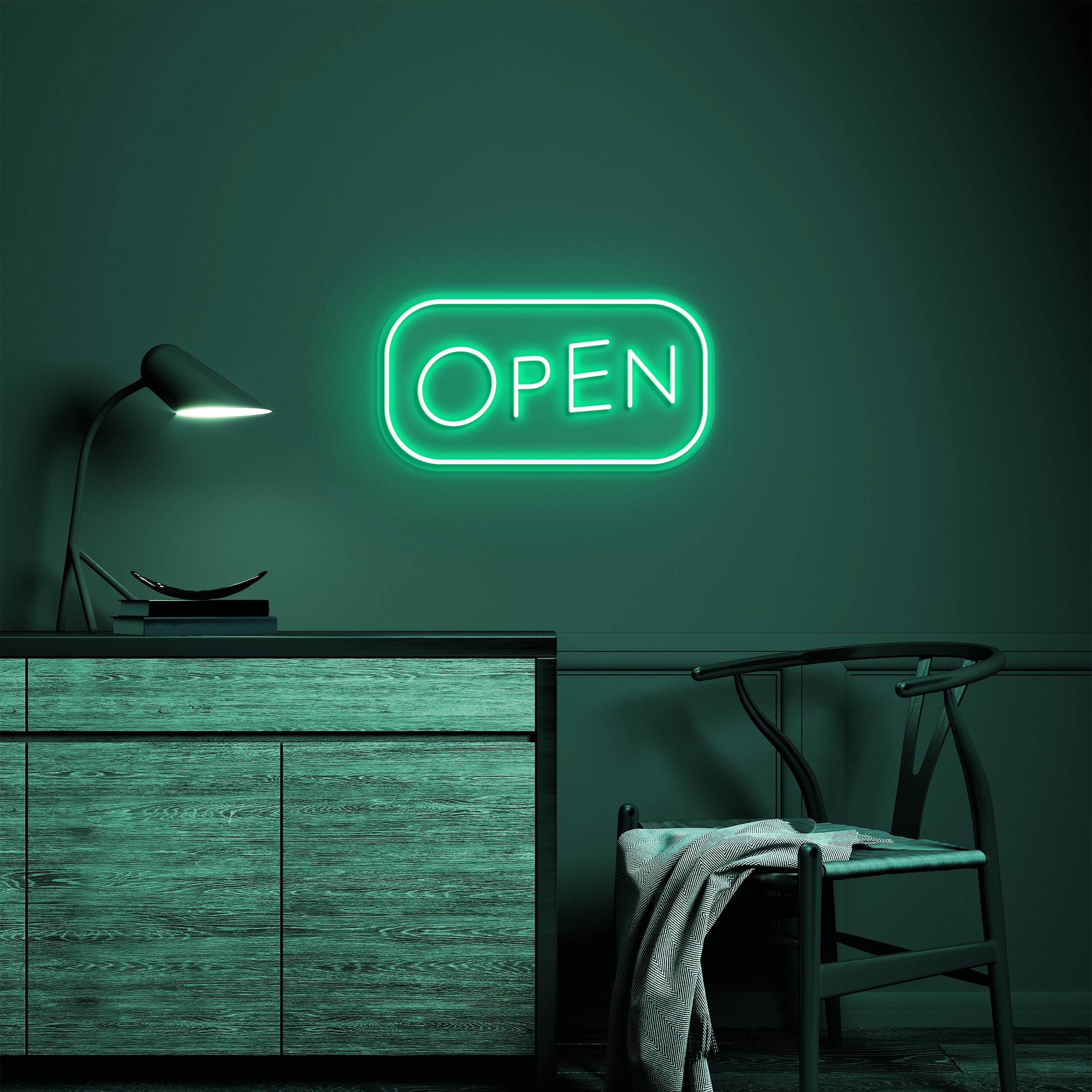 Open Neon Sign, Open Led Light, Open Wall Decor, Open Door Display Sign, Club, Bar Pub, Store Wall Art, Business Logo Art, Beauty Shop Decor